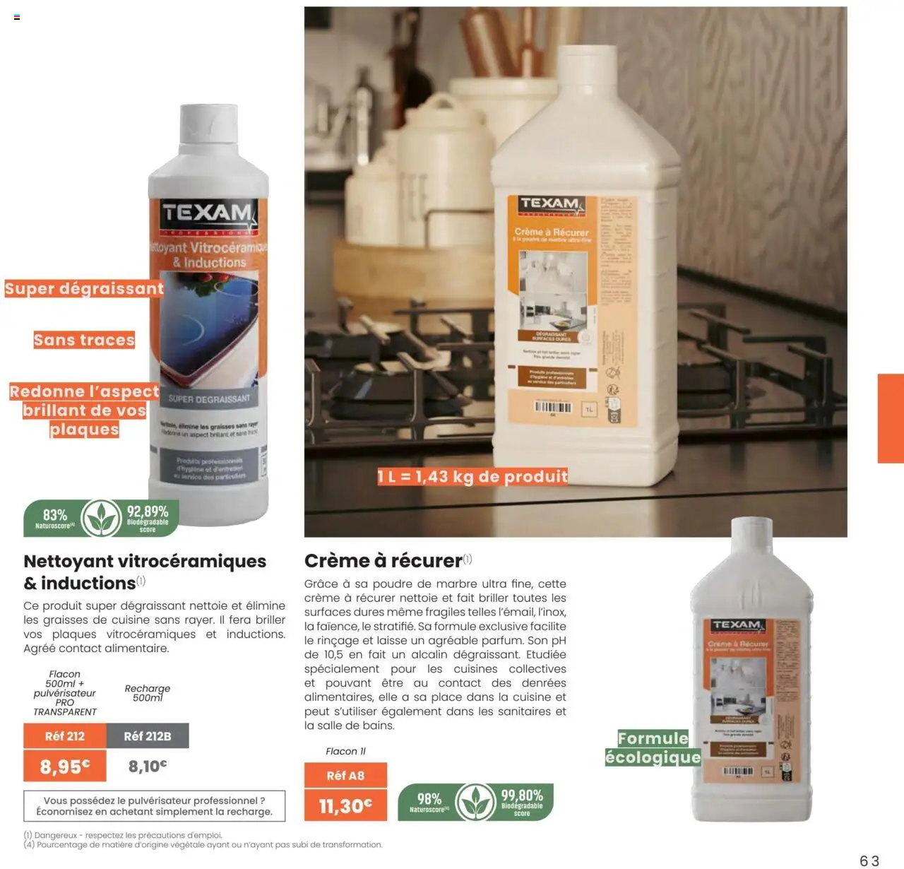 {H1} | Page: 63 | Produits: Poudre, Crème