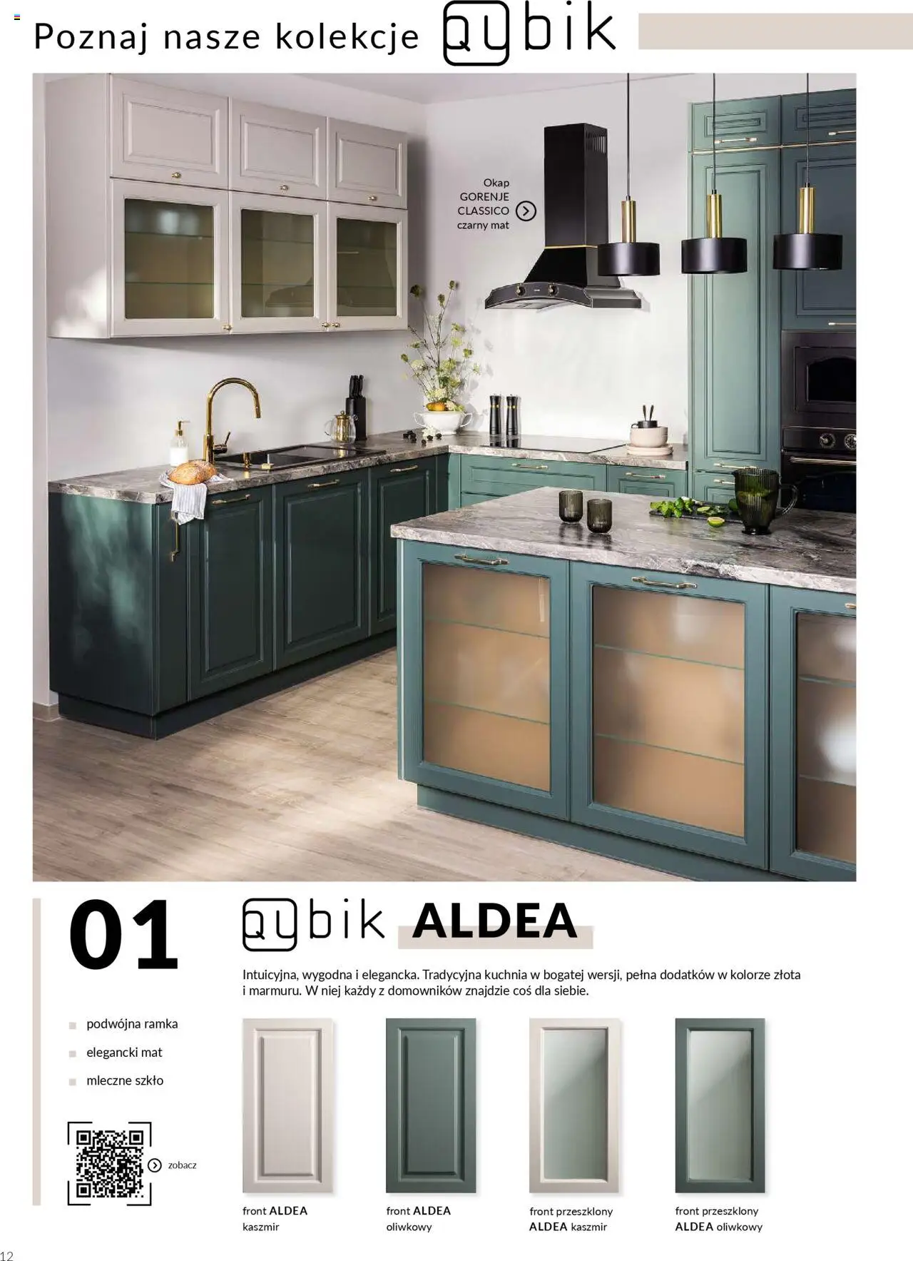 Salony Agata Gazetka - Kuchnie Qubik od 21.03.2025 | Strona: 12 | Produkty: Okap, Ramka