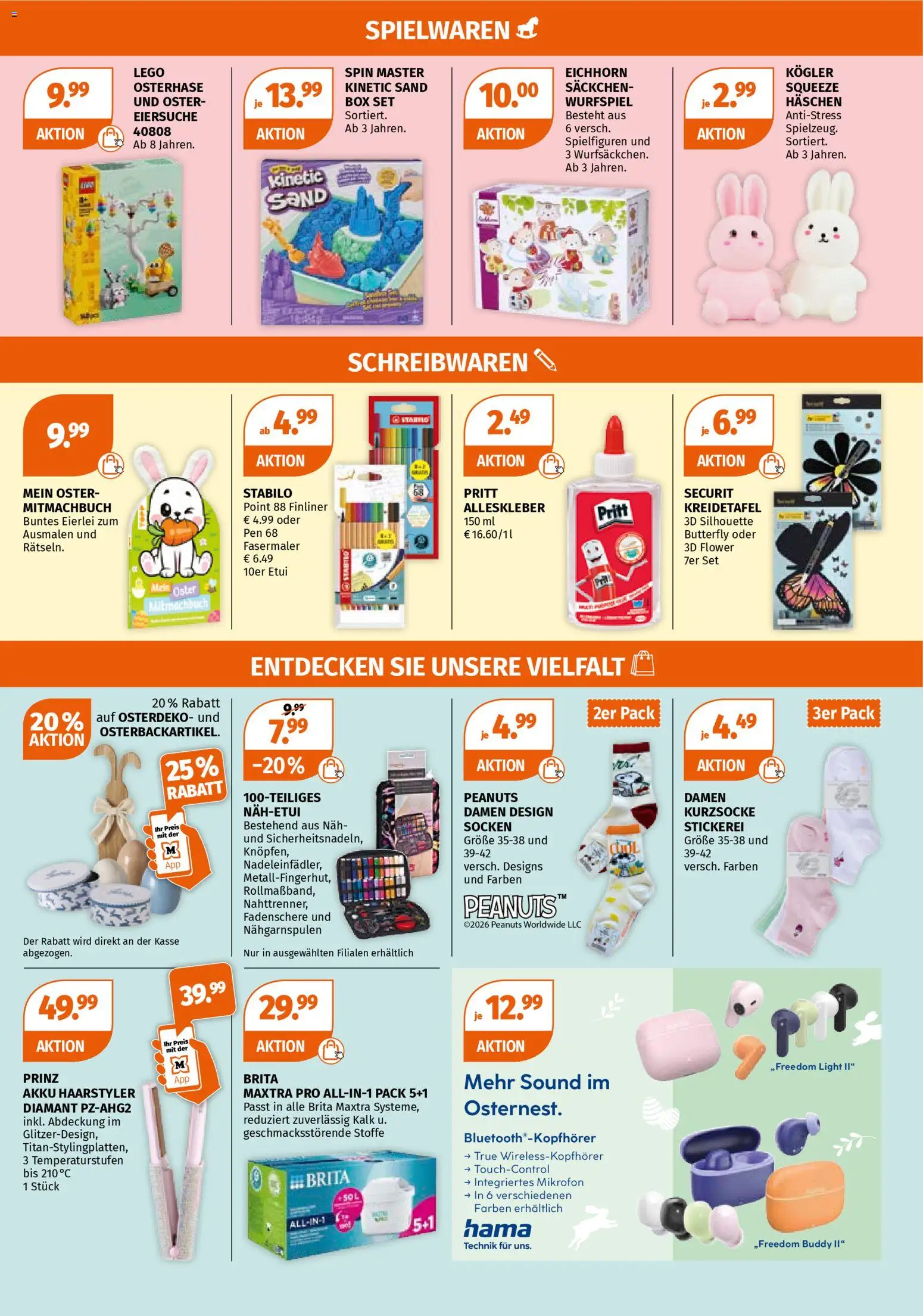 Müller Prospekt 	 – gültig ab 23.03.2026 | Seite: 11 | Produkte: Mikrofon, Box, Socken