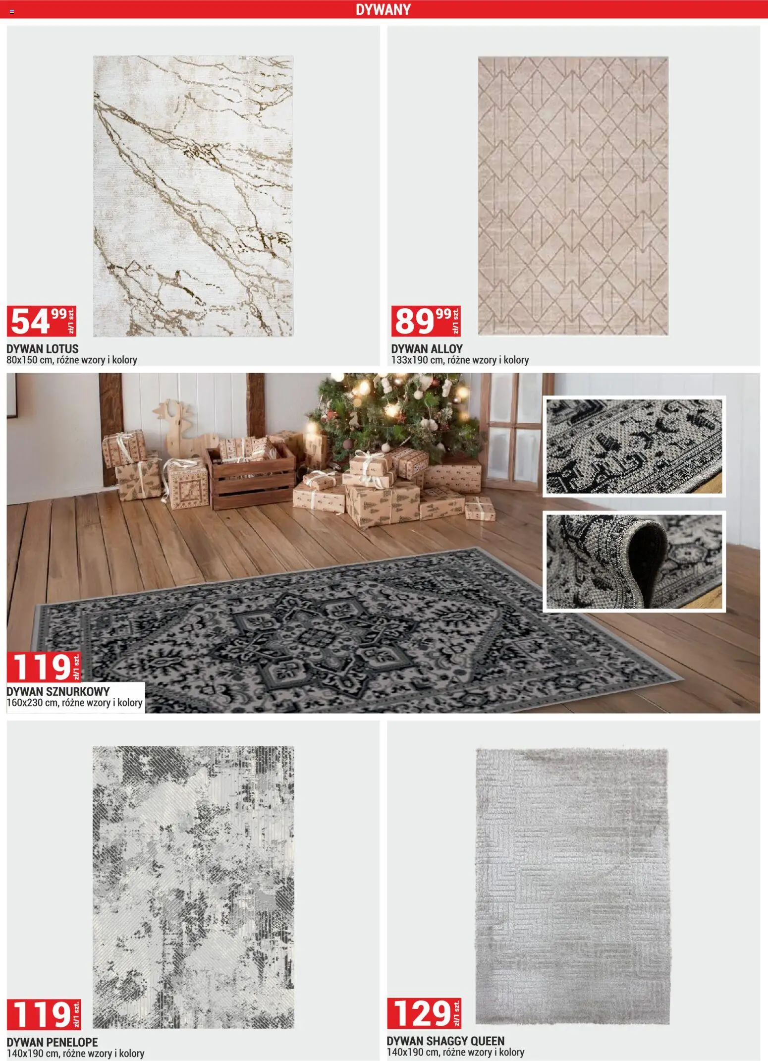 Merkury Market Gazetka od 01.12.2025 | Strona: 3 | Produkty: Dywan shaggy, Dywan, Dywany