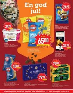 Willys - erbjudanden Hemma - Förhandsvisning av reklamblad från butik Willys aktuell från 15.12.2025 | Sida: 4 | Produkter: Jord, Jordnötter, Kladdkaka, Glass