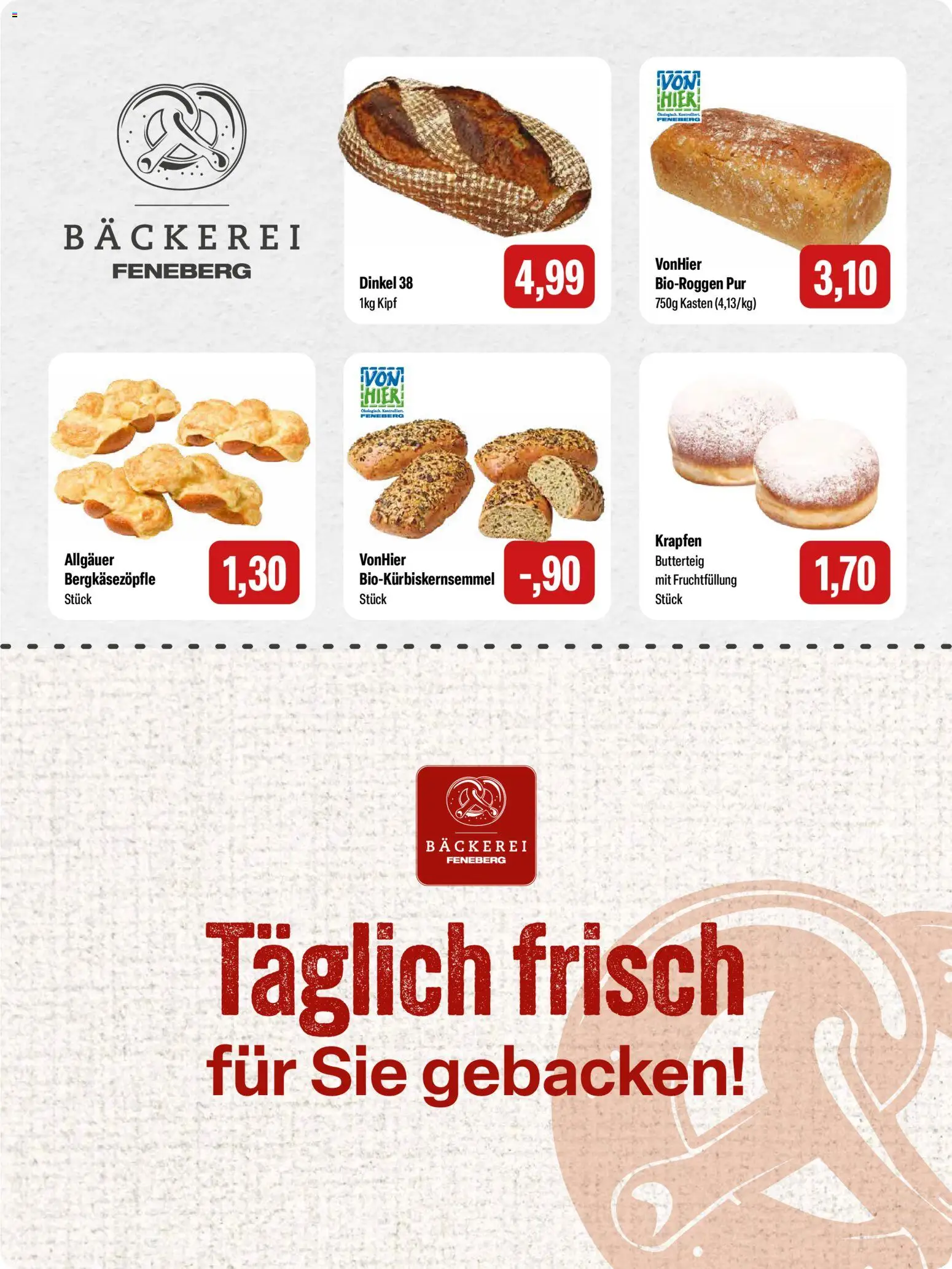 Feneberg Angebote – gültig ab 29.01.2026 | Seite: 4 | Produkte: Bäckerei