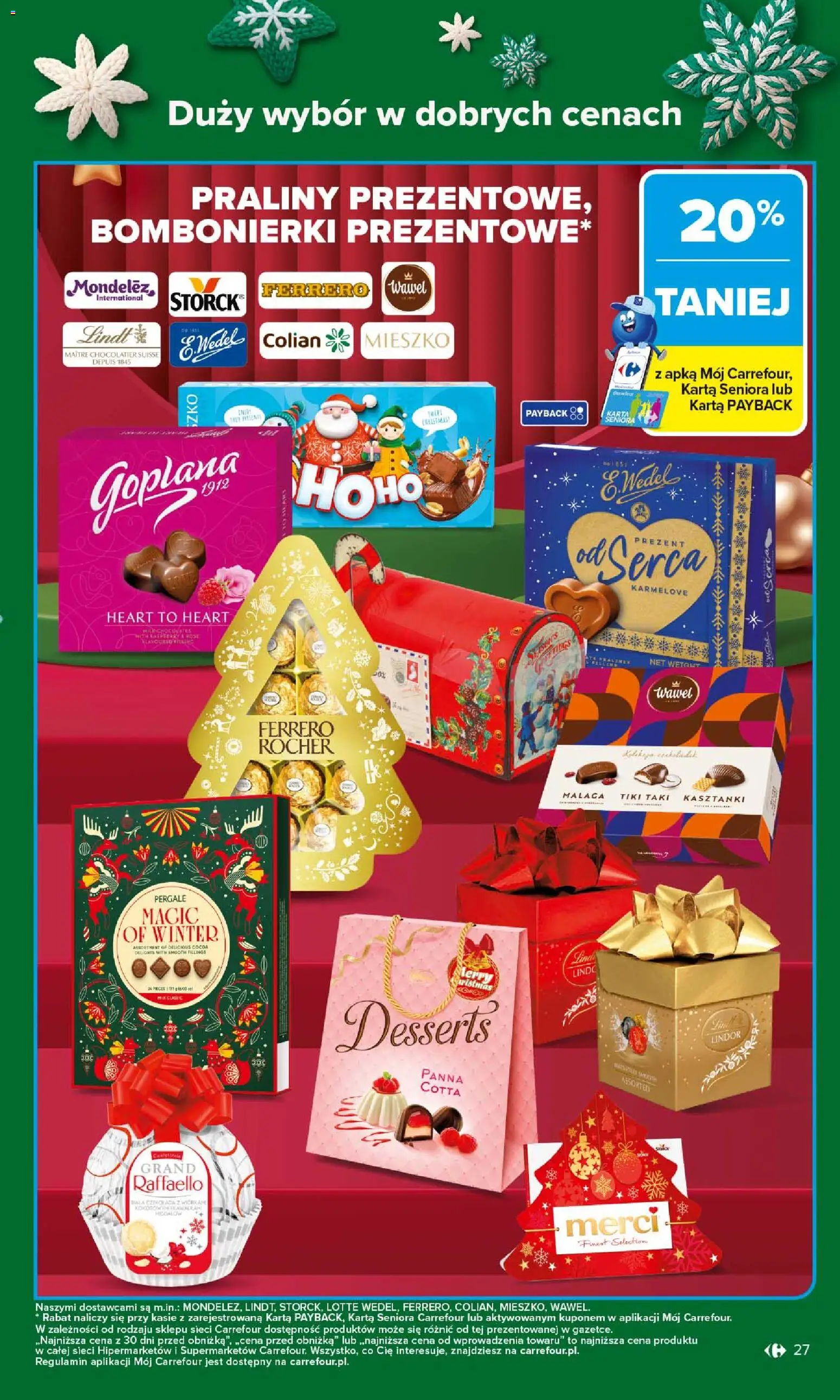 Carrefour Gazetka od 08.12.2025 | Strona: 31 | Produkty: Karta, Praliny, Merci, Ferrero rocher