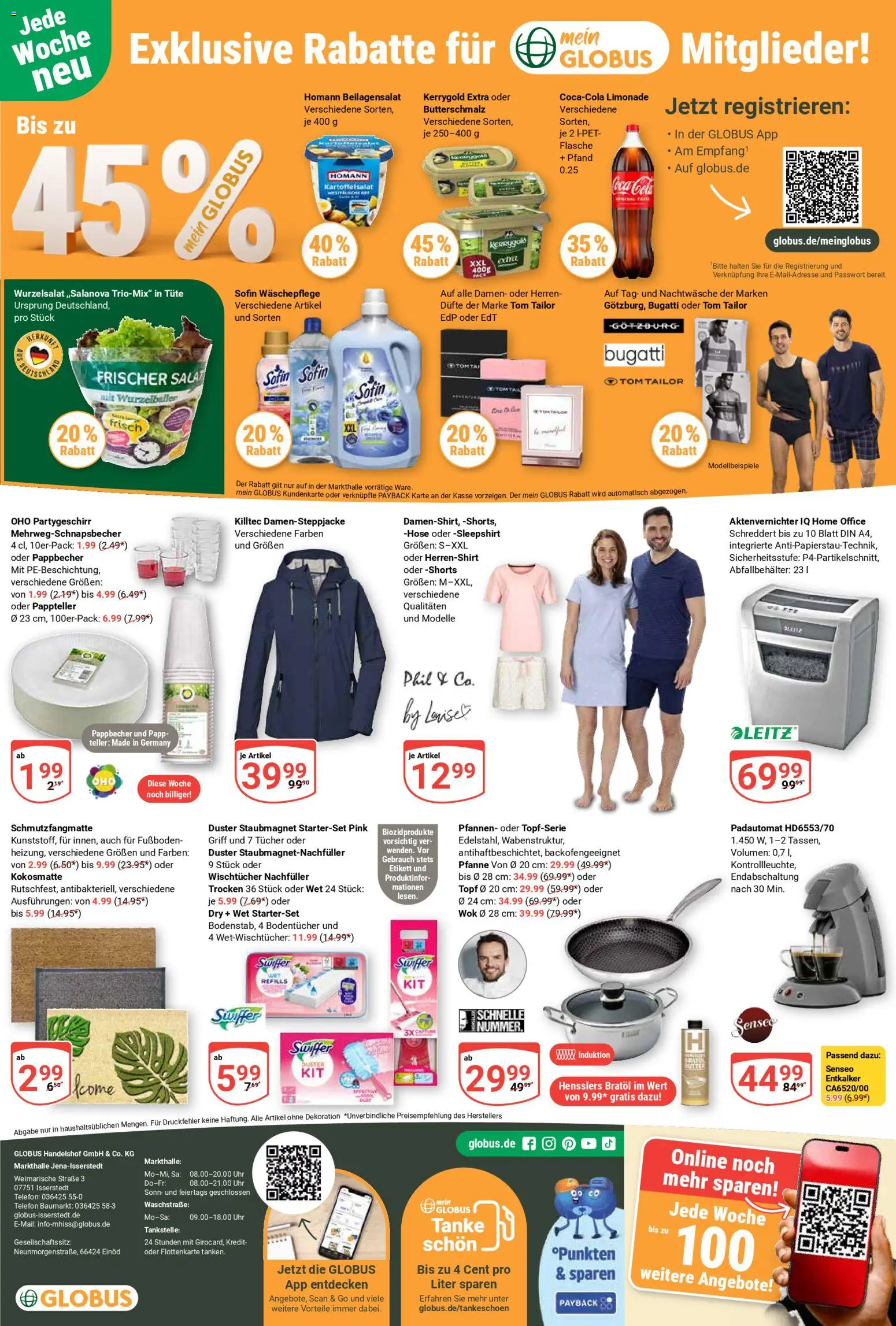 Globus Prospekt 	 – gültig ab 27.04.2026 | Seite: 24 | Produkte: Coca cola, Schmutzfangmatte, Swiffer, Salat