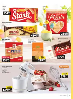 Idea katalog Prolećni magazin - pregled Idea kataloga - važi od 09.04.2026 | Strana: 91 | Proizvode: Mikser, Mutilica, Čokolada za kuvanje, Čokolada