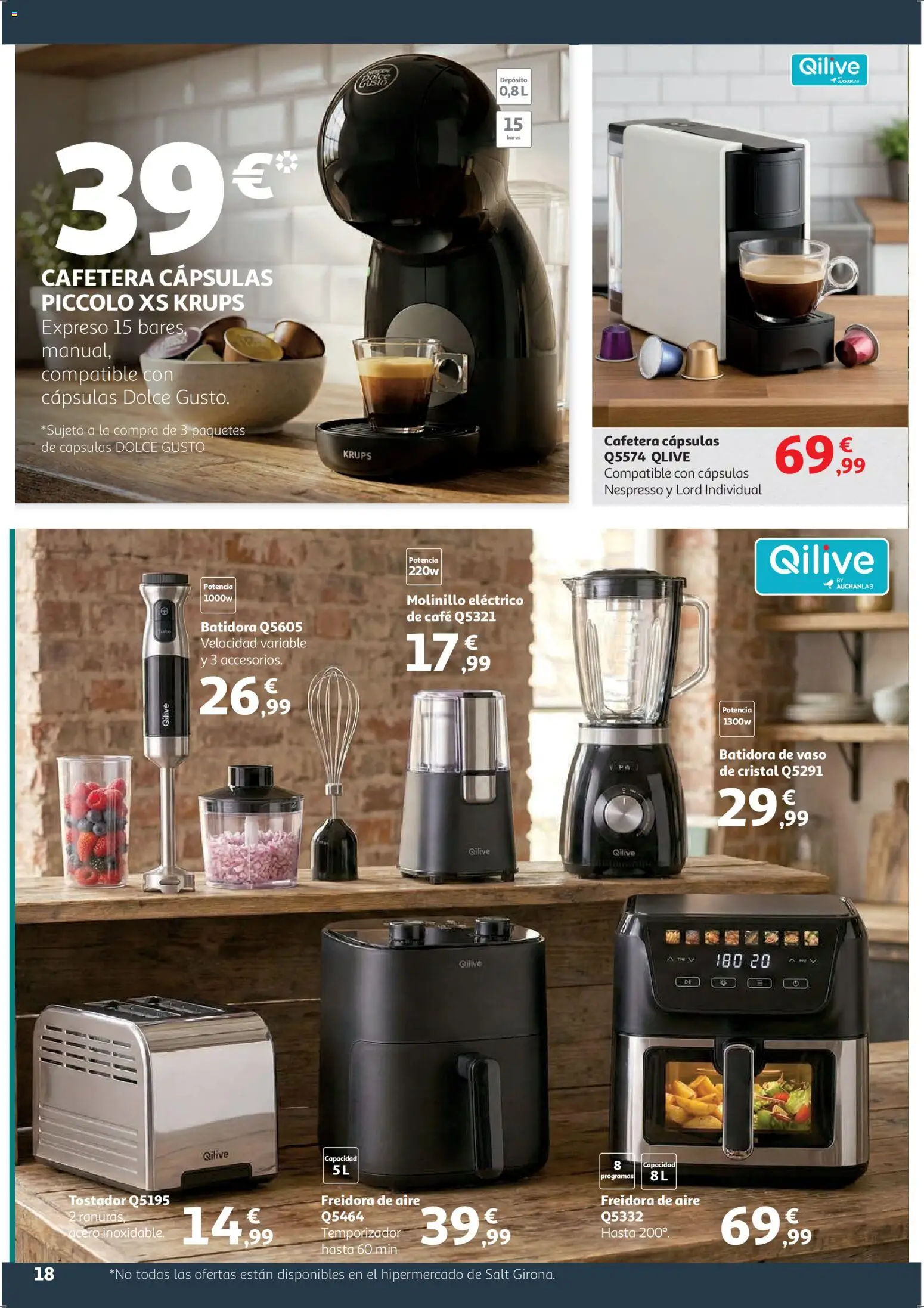 Alcampo - HP Blanco │ válido desde el 09.01.2026 | Página: 18 | Productos: Café, Batidora, Tostador, Freidora