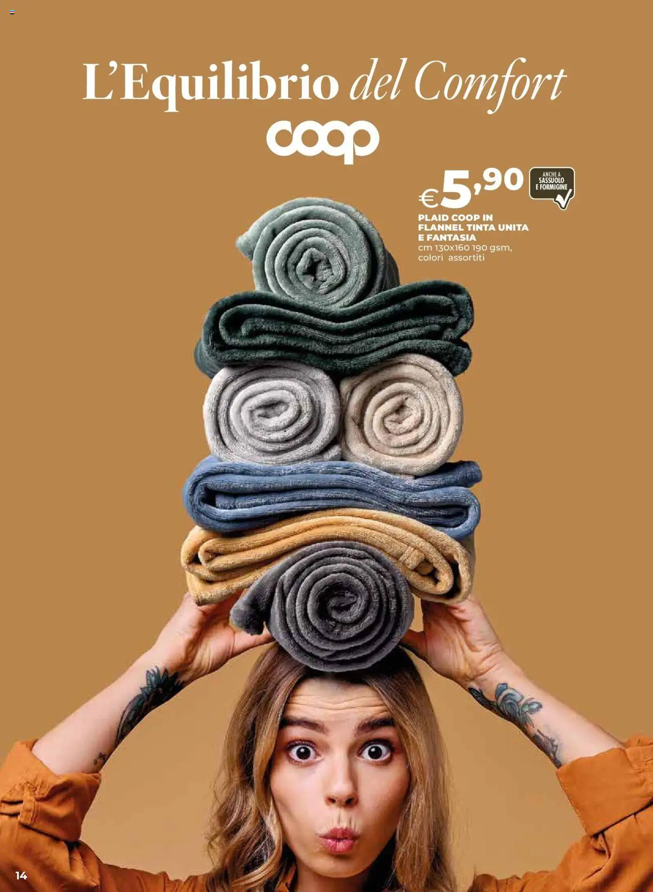 Volantino Ipercoop del 08.10.2025 | Pagina: 14 | Prodotti: Plaid