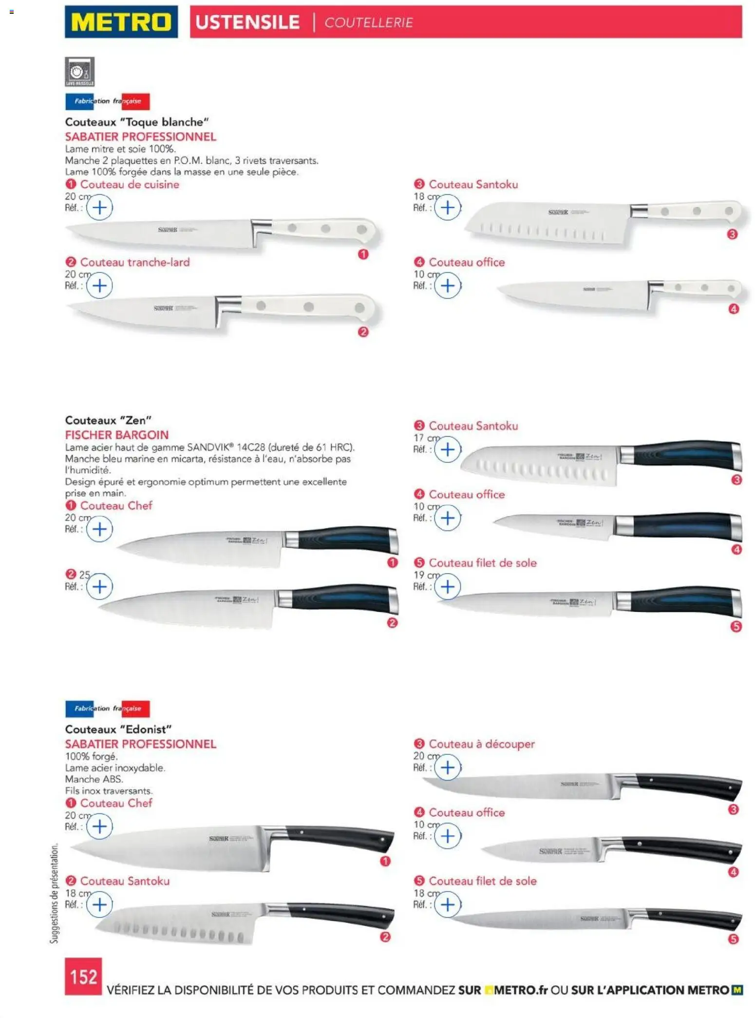 {H1} | Page: 152 | Produits: Couteau, Prise