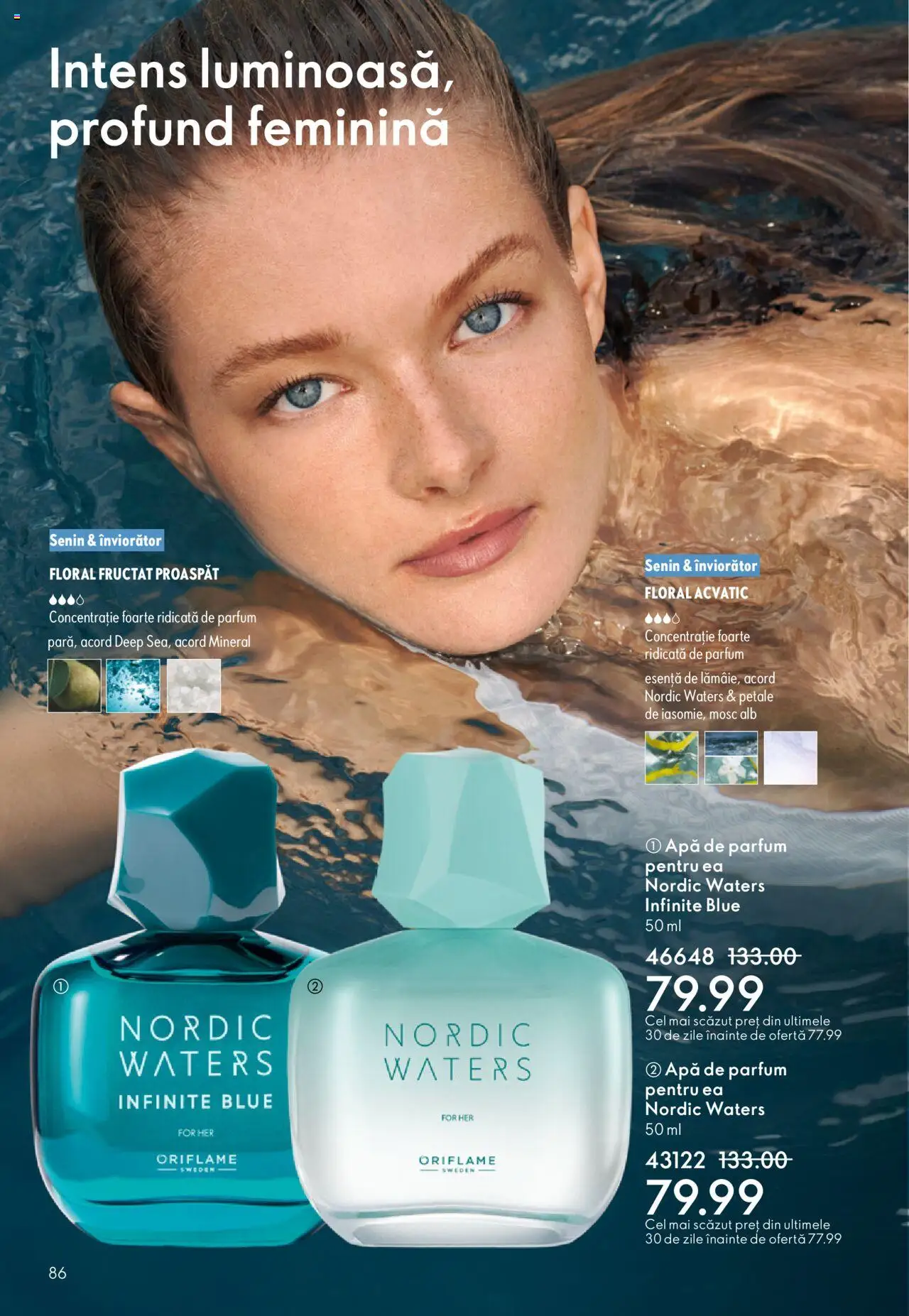 Oriflame catalog 13 2025 – valabil de la 10.09.2025 | Pagină: 86 | Produse: Apă de parfum, Parfum, Apă