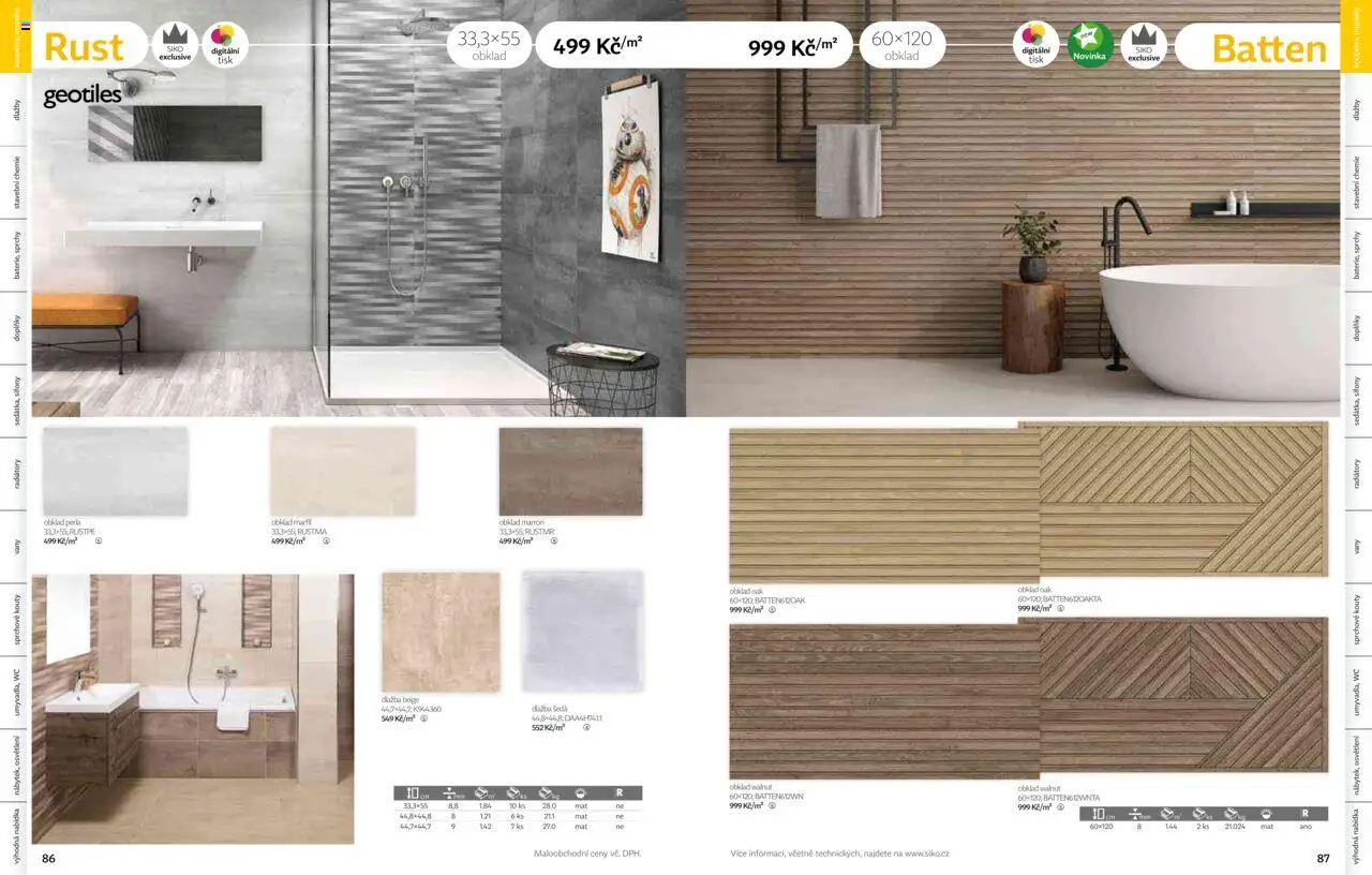 Siko koupelny katalog Koupelny 2025/2026 od 14.10.2025 | Strana: 44 | Produkty: Dlažba, Perla, Wc