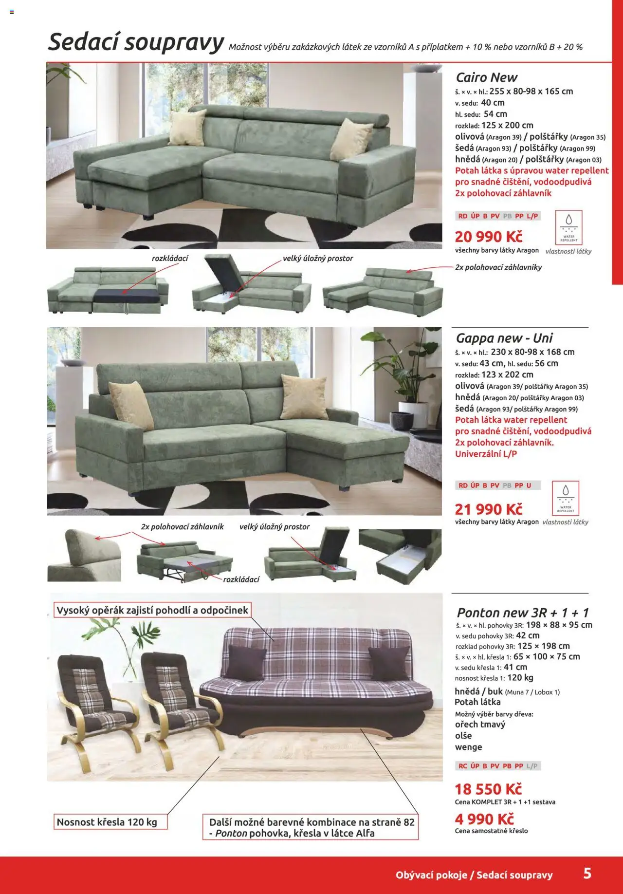 ORFA nábytek katalog 2025-2026 od 01.10.2025 | Strana: 5 | Produkty: Polštářky, Křesla, Křeslo, Barvy