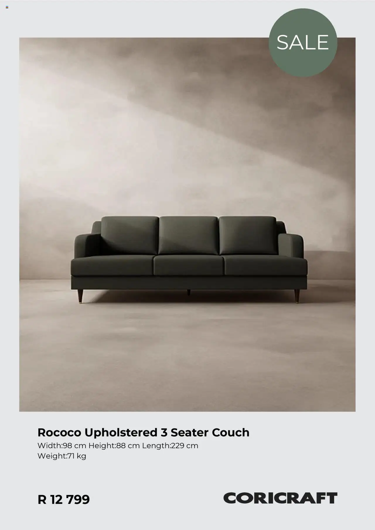 New Coricraft catalogue – valid from 20.10.2025 | Page: 5 | Products: Seater, Couch