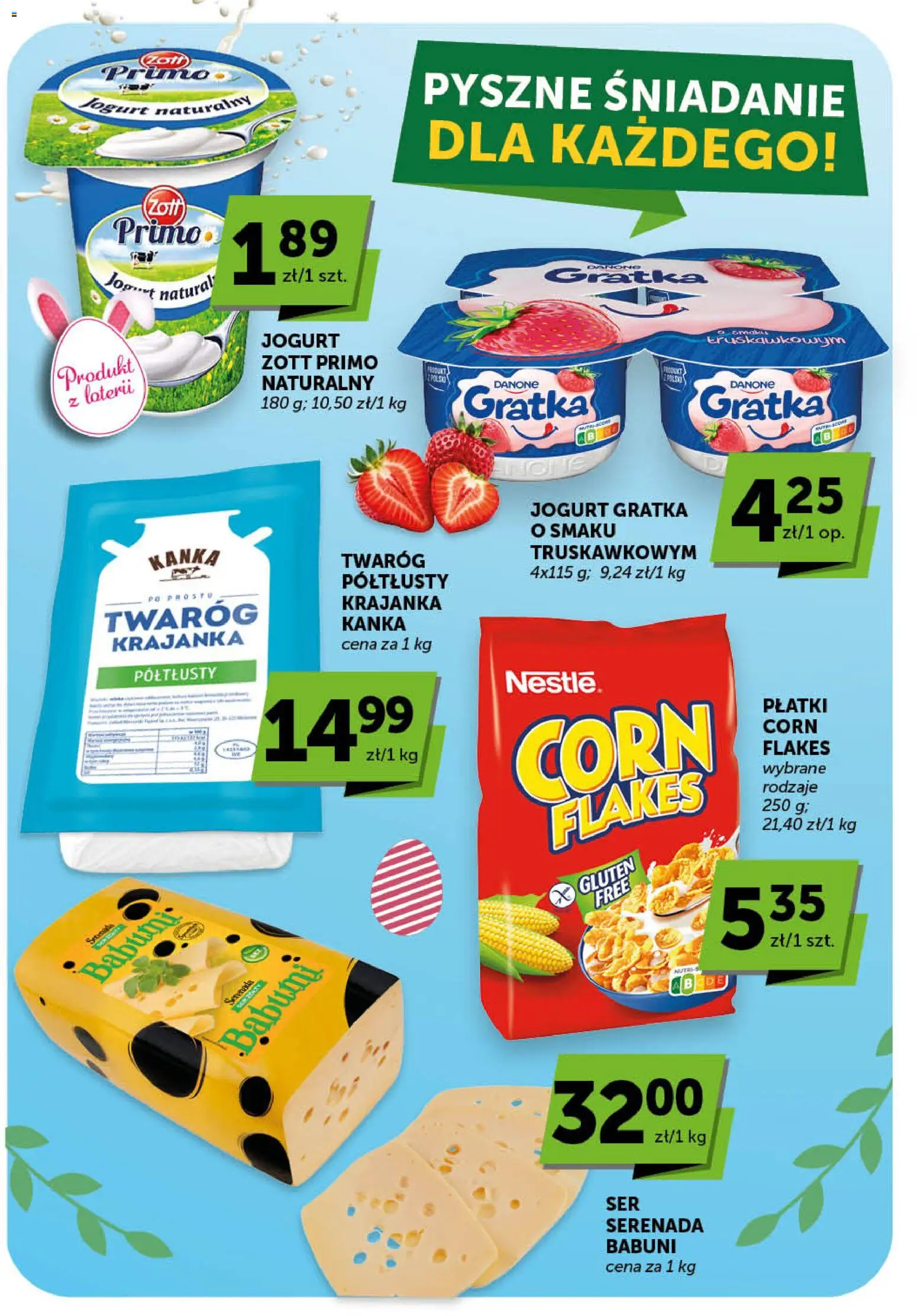 Euro Sklep gazetka od 26.03.2026 | Strona: 22 | Produkty: Jogurt naturalny, Jogurt, Płatki, Twaróg