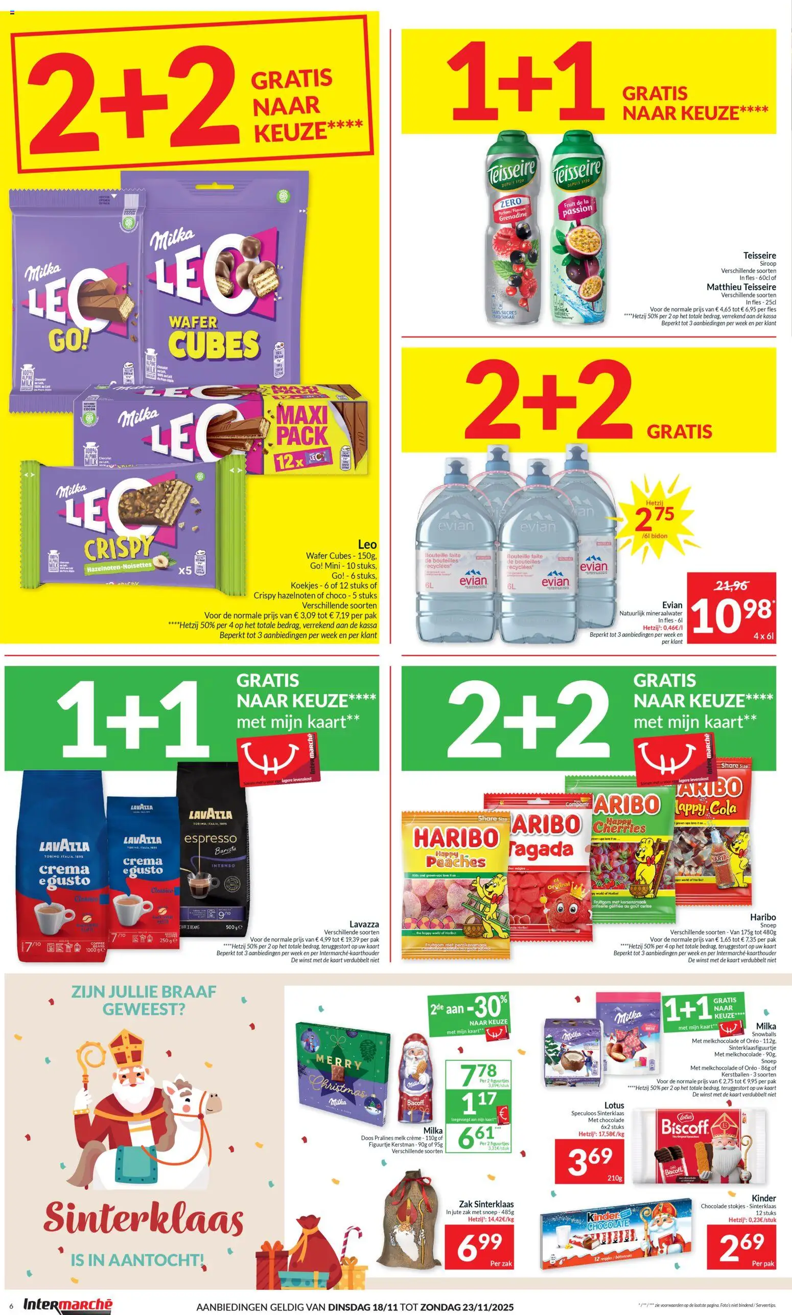 {H1} | Pagina: 6 | Producten: Lavazza, La, Mineraalwater, Chocolade