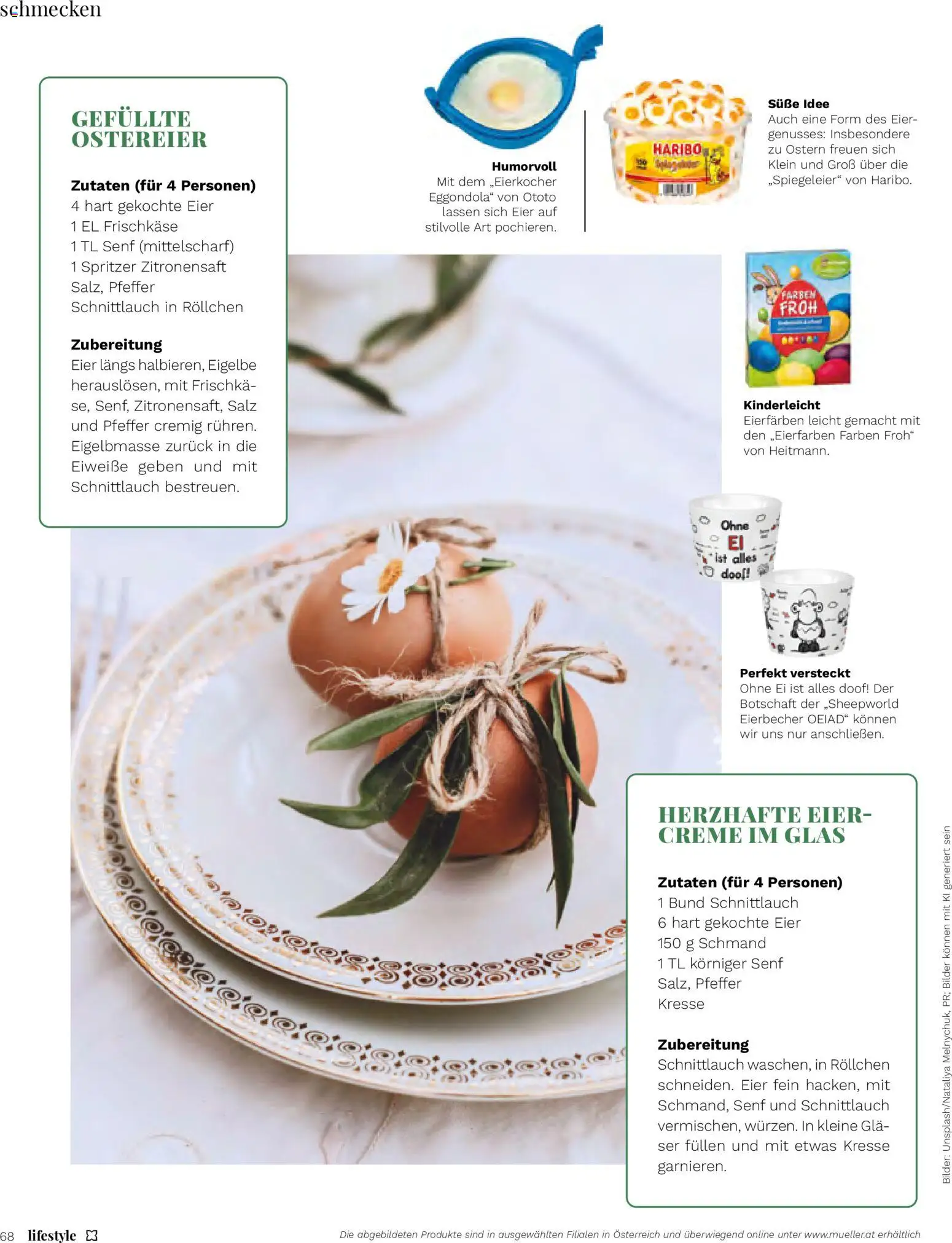 Müller Magazine Lifestyle 2/26 gültig ab 01.03.2026 | Seite: 68 | Produkte: Salz, Pfeffer, Creme, Eier
