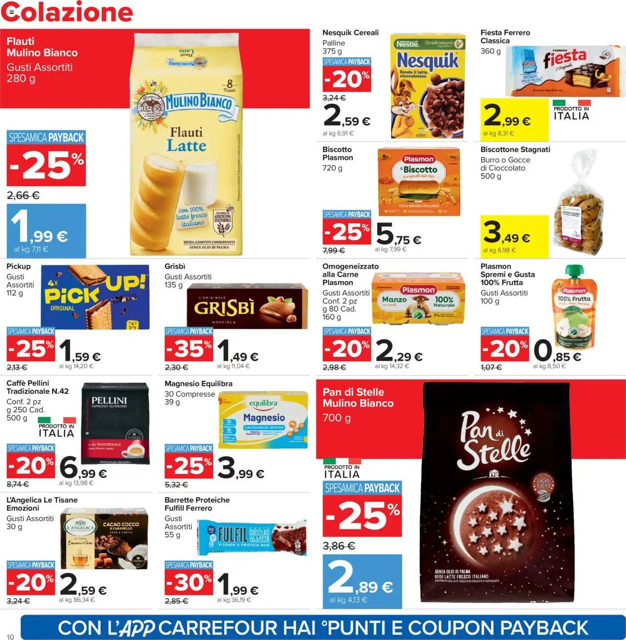 Volantino Carrefour del 20.10.2025 | Pagina: 10 | Prodotti: Cereali, Felpa, Burro, Cacao
