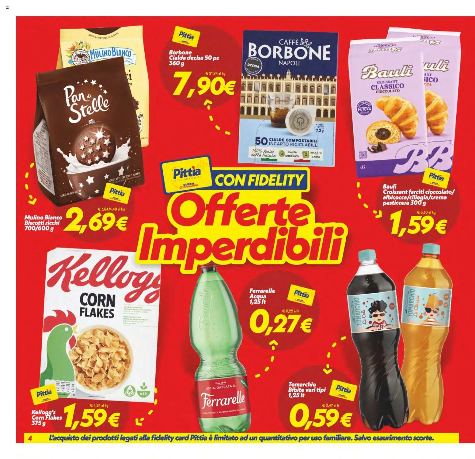 Volantino SuperConveniente del 23.01.2026 | Pagina: 4 | Prodotti: Caffè, Biscotti, Bibite, Croissant