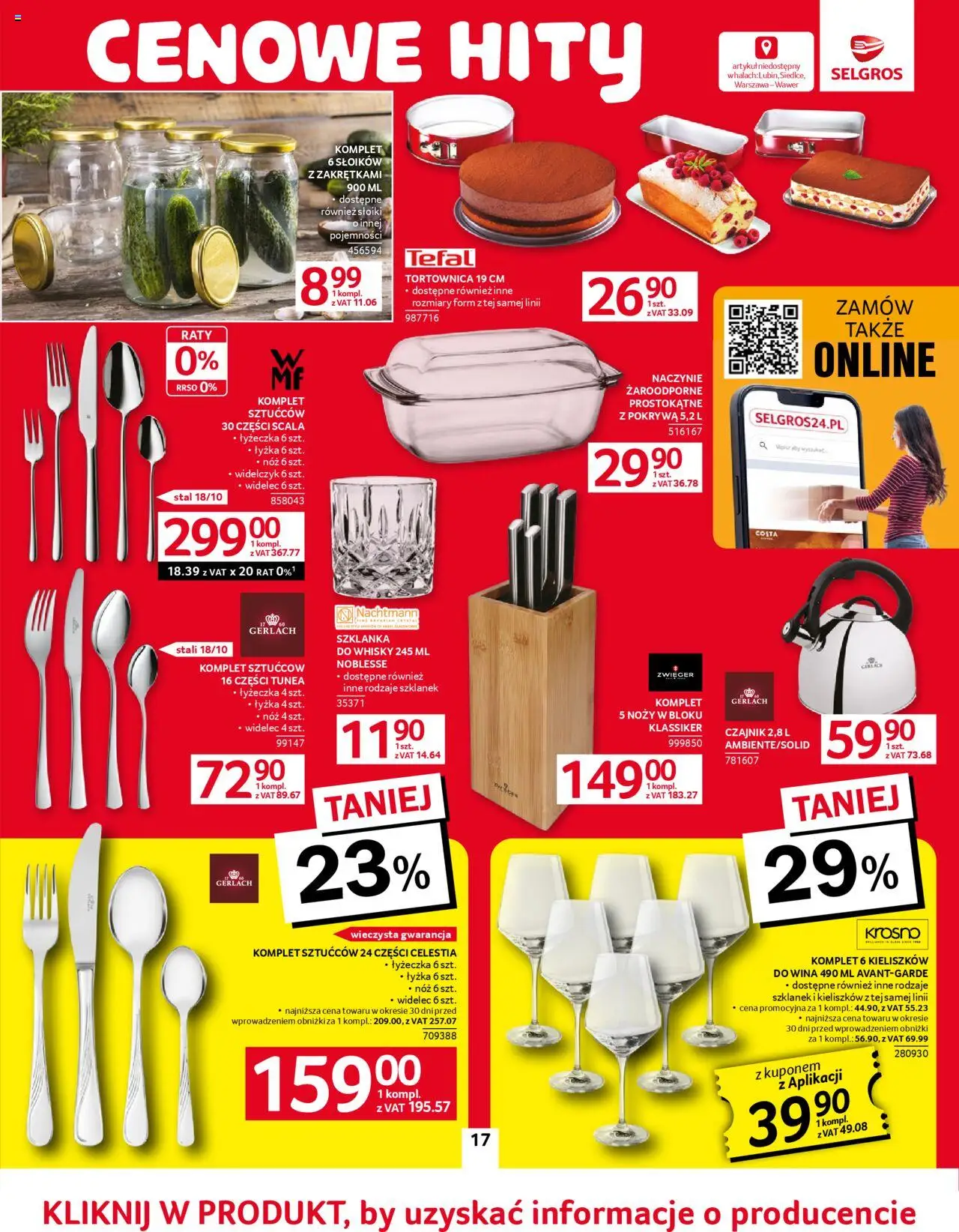 Selgros cash&carry Gazetka - Oferta przemysłowa od 05.06.2025 | Strona: 19 | Produkty: Szklanka, Naczynie żaroodporne, Whisky, Tefal