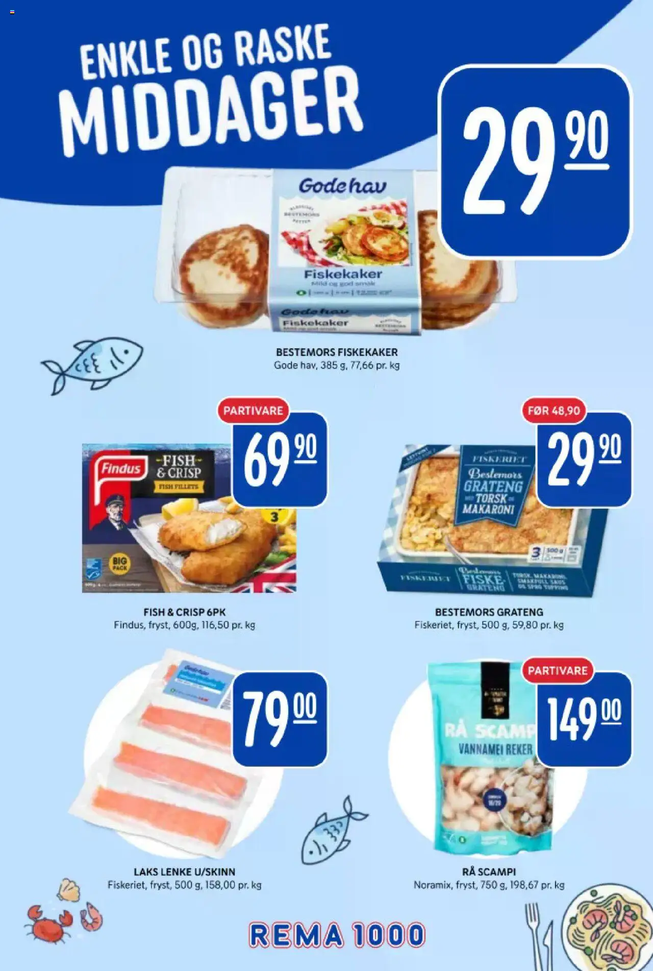 {H1} | Side: 12 | Produkter: Шурупи, Reker, Scampi, Combină frigorifică