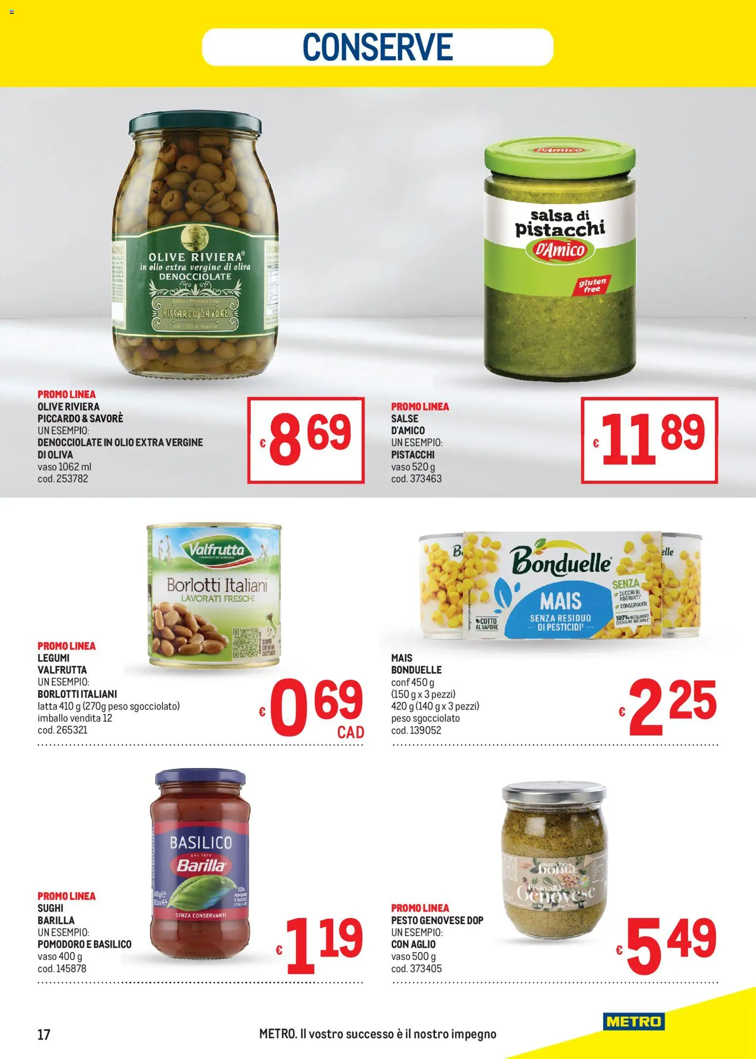 Volantino Metro del 02.04.2026 | Pagina: 17 | Prodotti: Pomodoro, Aglio, Pesto, Mais