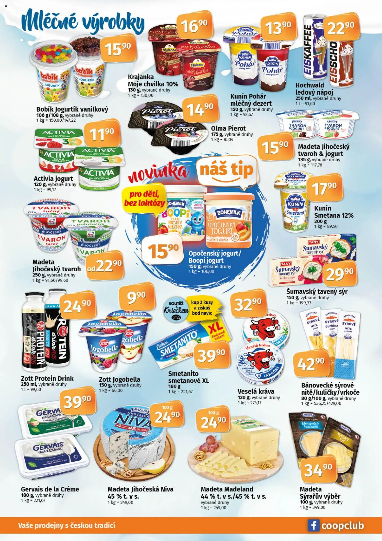 Coop leták - Tuty od 19.11.2025 | Strana: 4 | Produkty: Tvaroh, Madeland Madeta, Tvaroh tučný, Protein