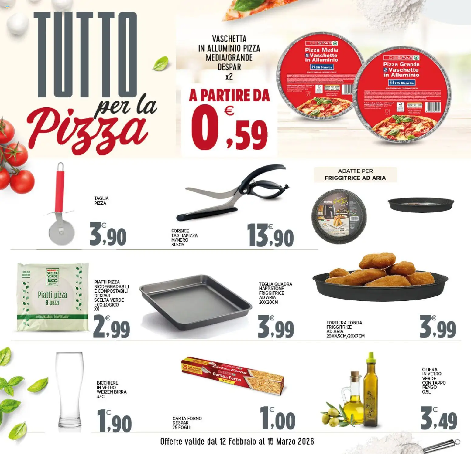 Volantino Interspar del 12.02.2026 | Pagina: 16 | Prodotti: Teglia, Tortiera, Alluminio, Carta forno