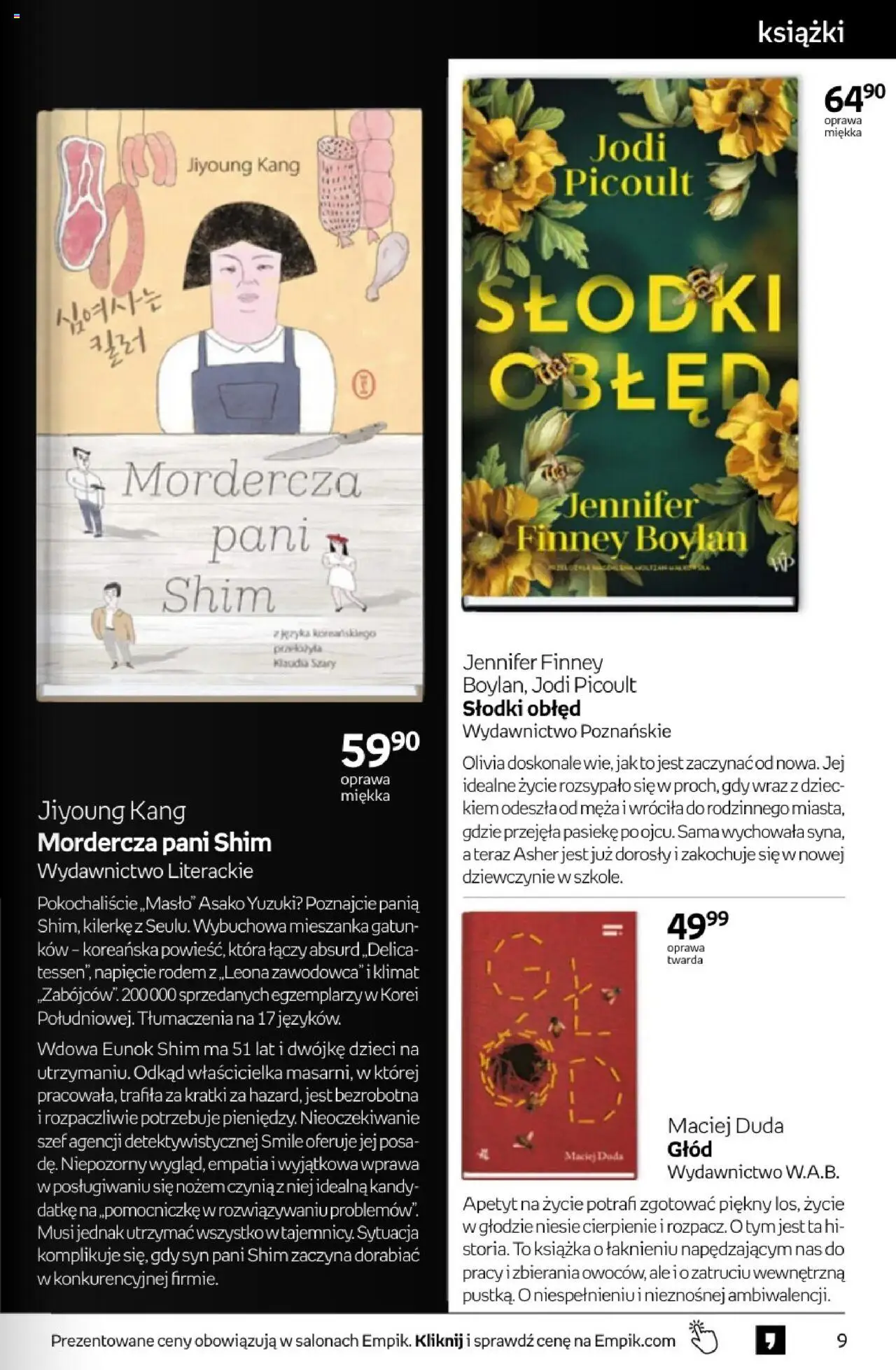 Empik promocje - Tom kultury Książki od 10.09.2025 | Strona: 9 | Produkty: Książki