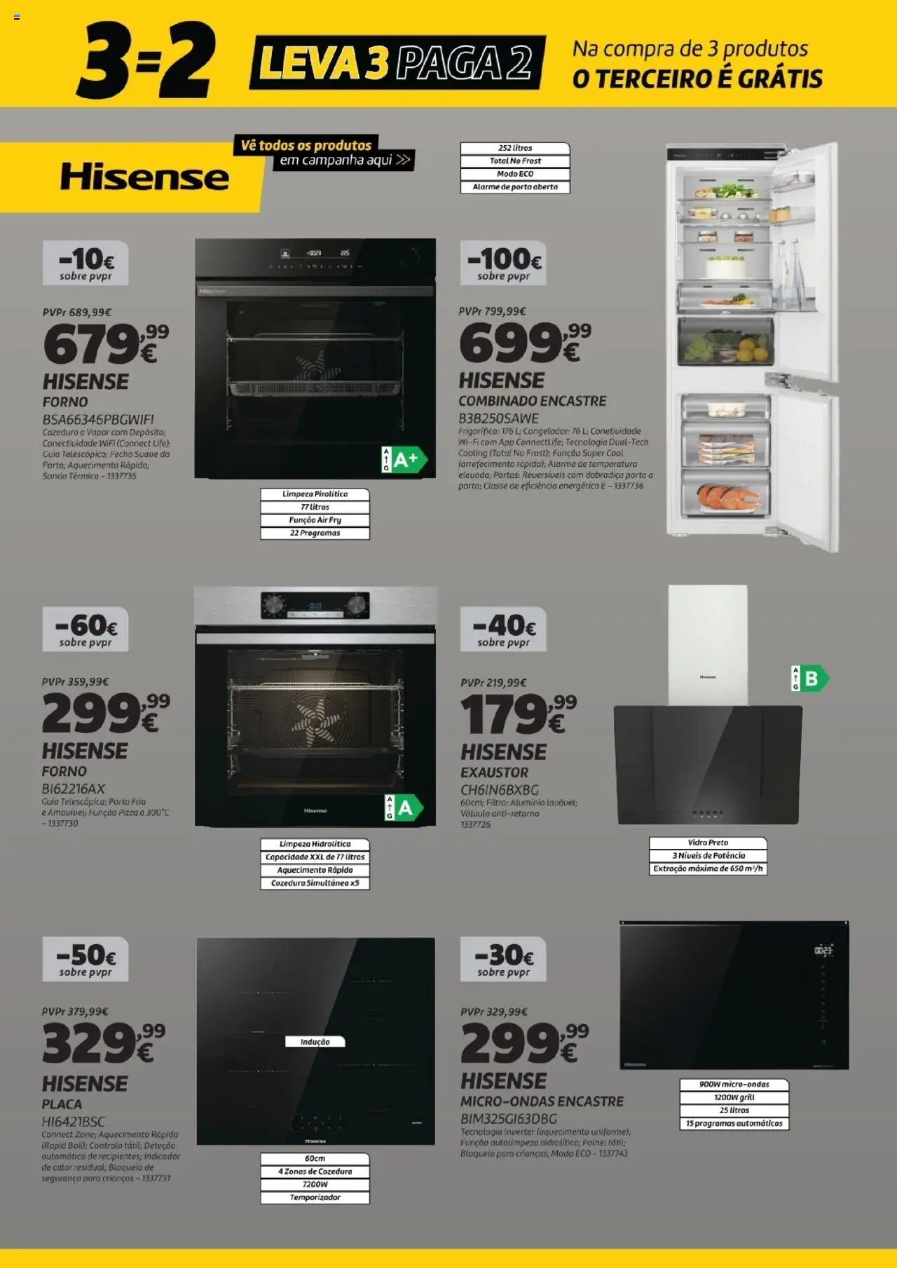 Radio Popular - Leva 3 Paga 2 Encastre │ válido de 05.08.2025 | Página: 16 | Produtos: Porta, Forno, Portas, Microondas