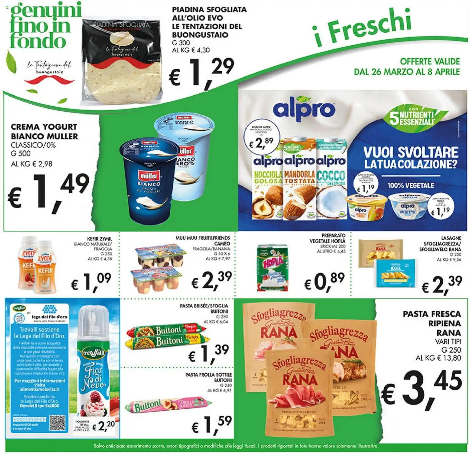 Volantino Coal del 26.03.2026 | Pagina: 11 | Prodotti: Prosciutto Crudo, Prosciutto, Pasta, Piadina