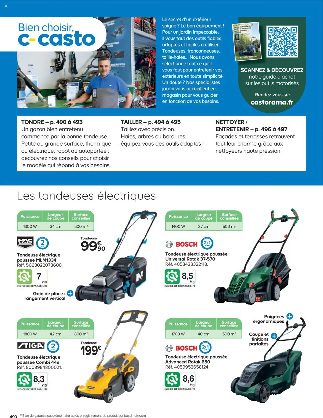 {H1} | Page: 490 | Produits: Robot, Tondeuse, Poignées, Gazon