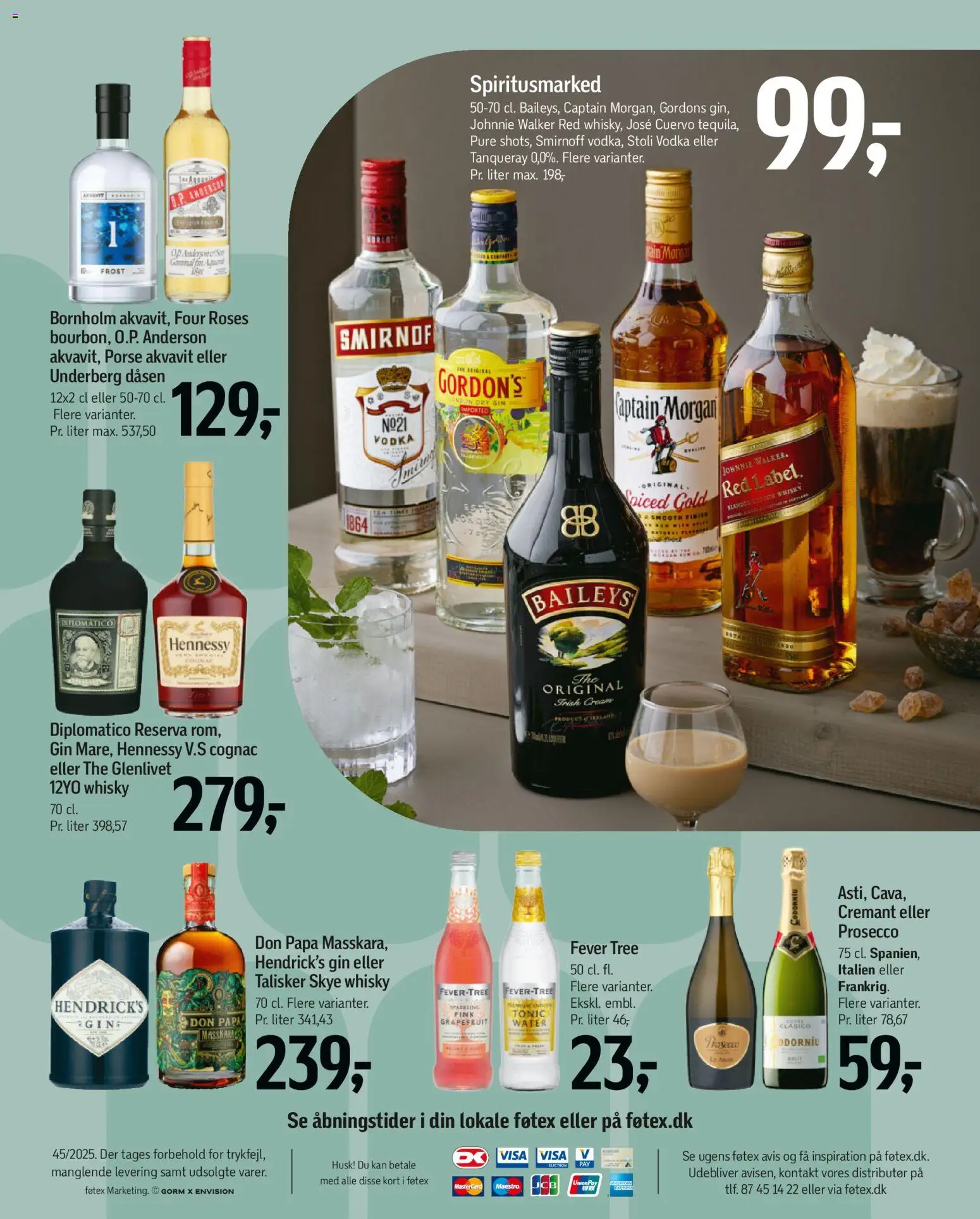 Føtex tilbudsavis – gyldig fra 31.10.2025 | Side: 22 | Produkter: Amendoins, Gin, Vodka, Whisky