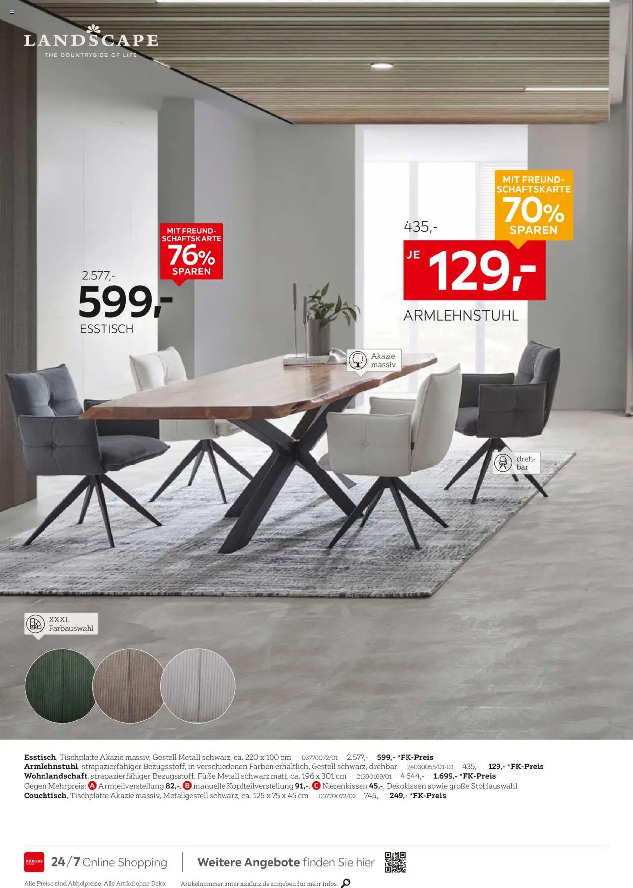 XXXL Lutz Wohntrends zum Bestpreis - gültig ab dem 04.08.2025 | Seite: 8 | Produkte: Esstisch