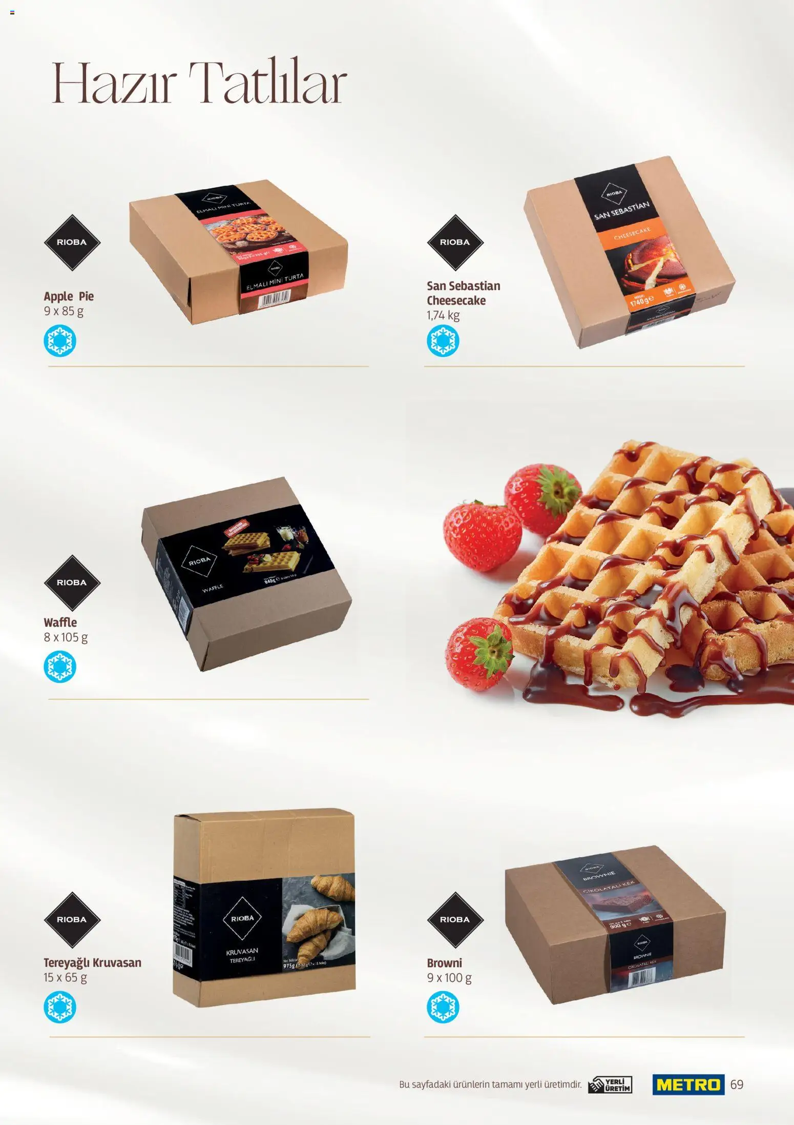 Metro - Pastacılık Kataloğu - 06.04.2026 tarihinden itibaren geçerlidir | Sayfa: 69 | Ürünler: Tatlılar