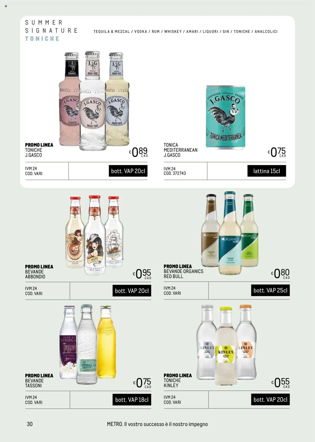 Volantino Metro del 09.05.2025 | Pagina: 30 | Prodotti: Gin, Vodka, Tequila, Red Bull