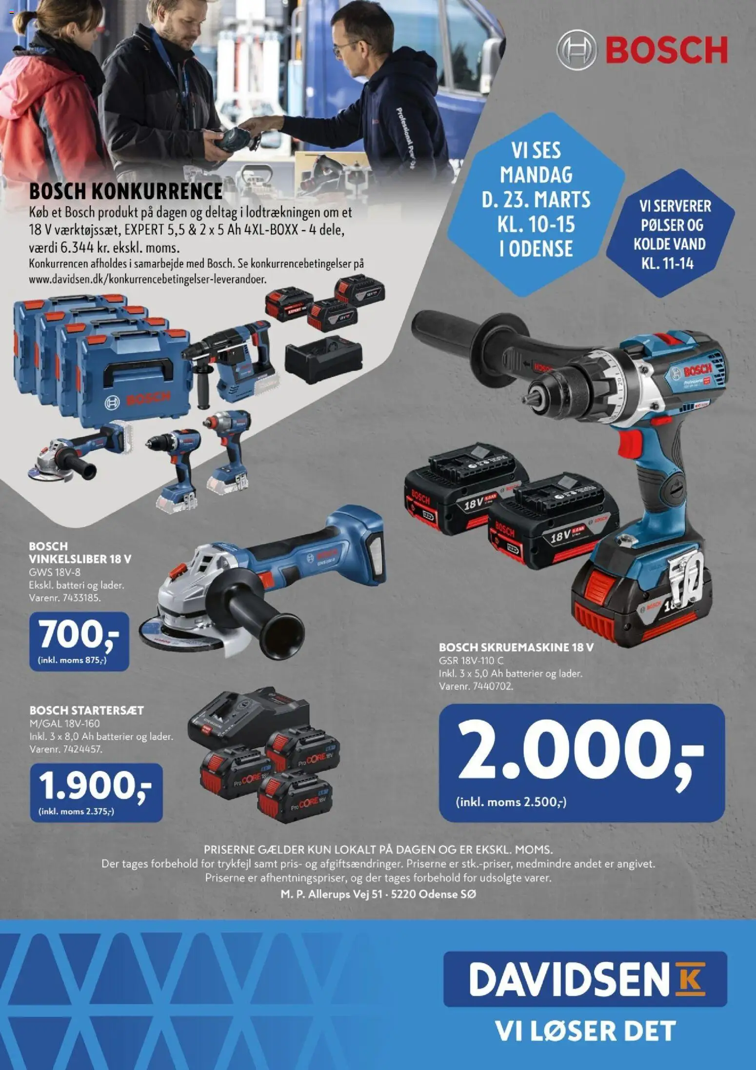 Davidsen tilbudsavis – gyldig fra 23.03.2026 | Side: 8 | Produkter: Pølser, Batterier, Batteri