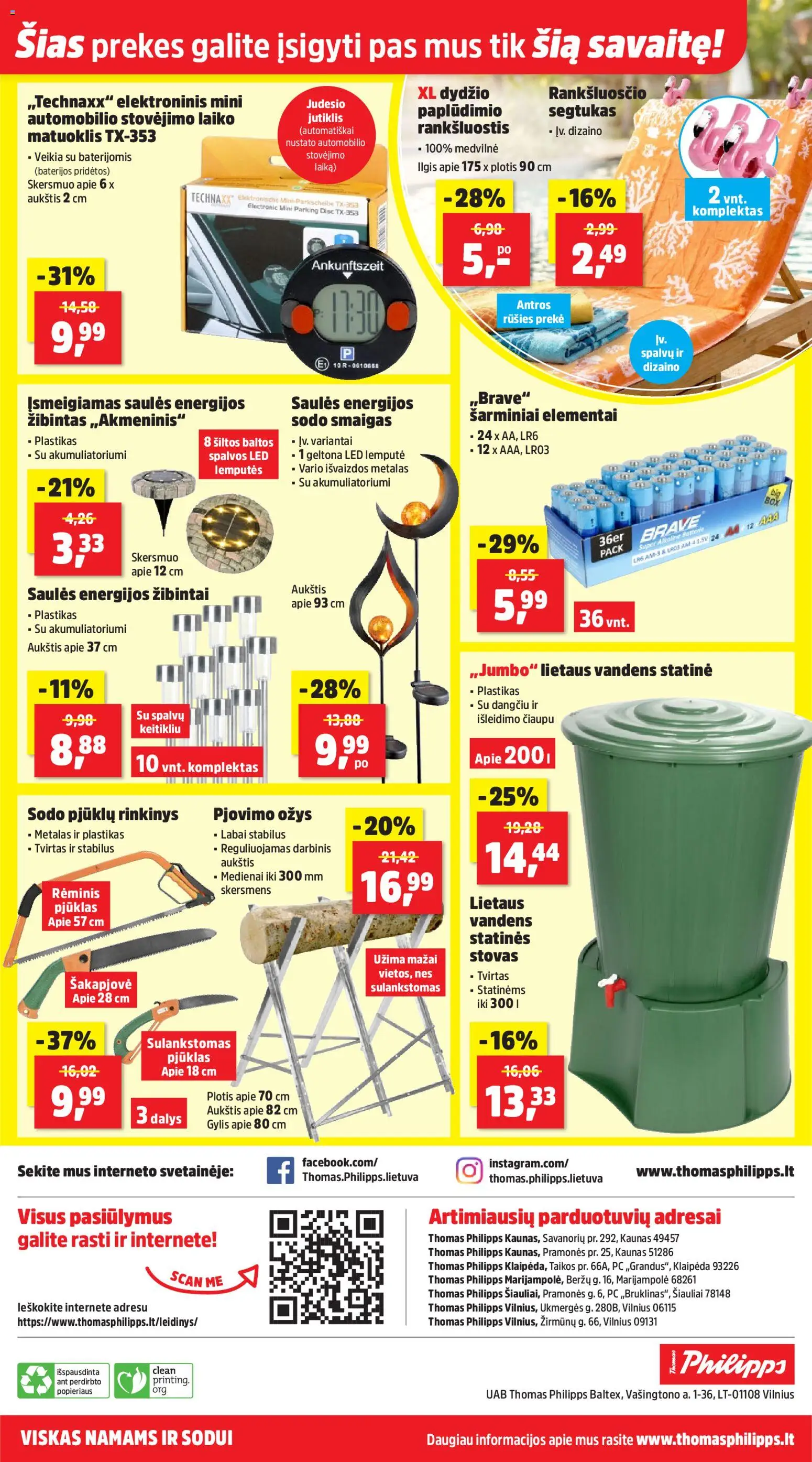 Thomas Philipps akcijos nuo 23.03.2026 | Puslapis: 16 | Prekių: Rankšluostis, Stovas