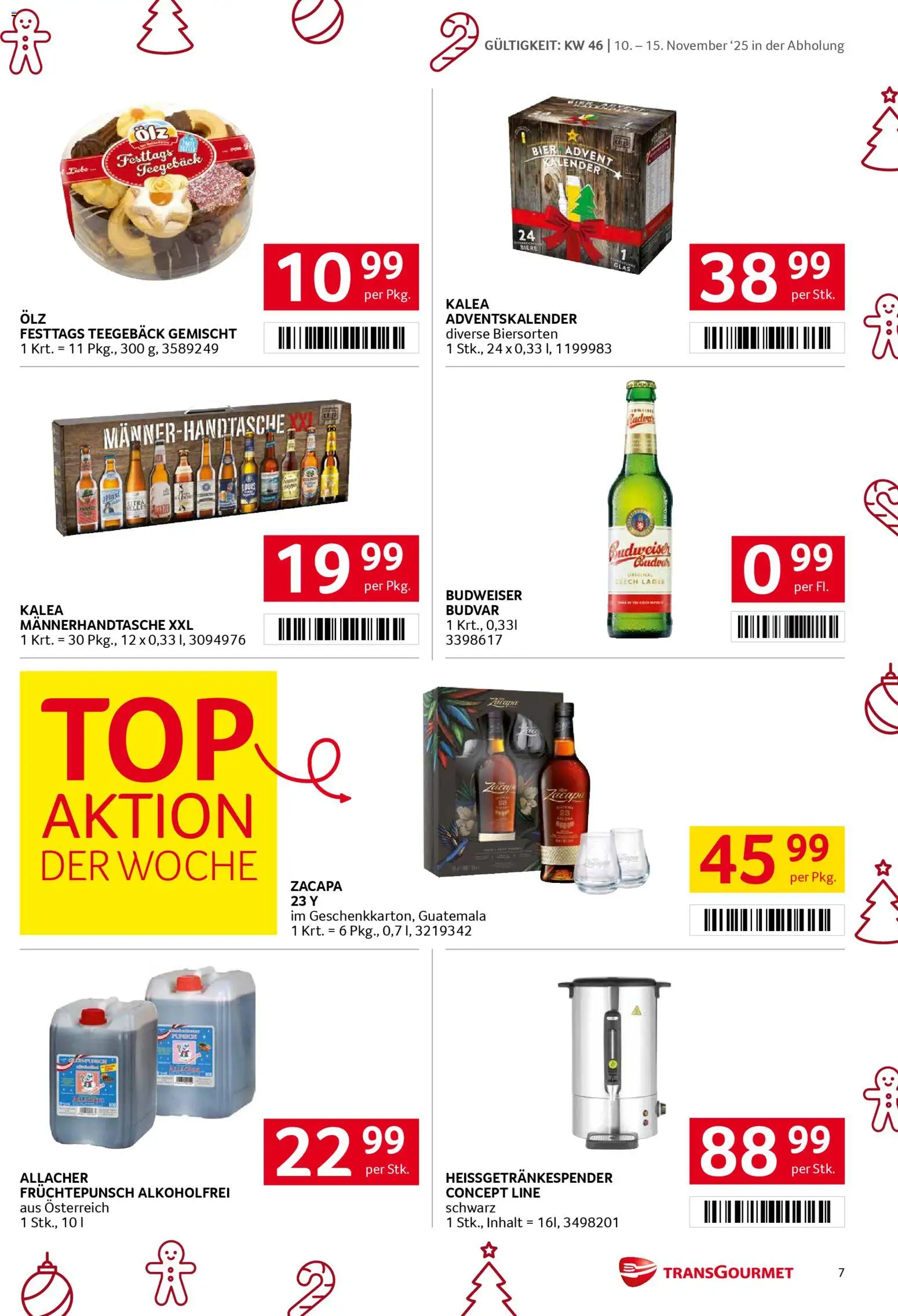 Transgourmet Flugblatt gültig ab 10.11.2025 | Seite: 7 | Produkte: Bier