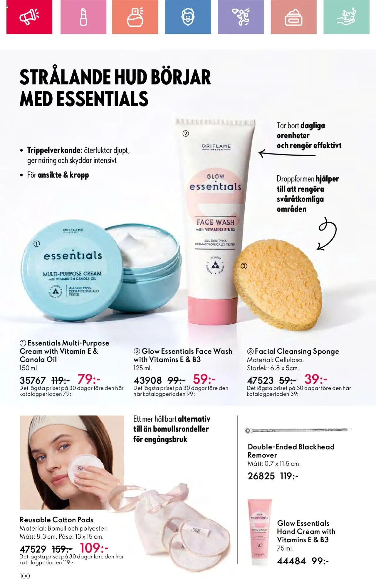 Oriflame reklamblad aktuell från 03.08.2025 | Sida: 100 | Produkter: Pads