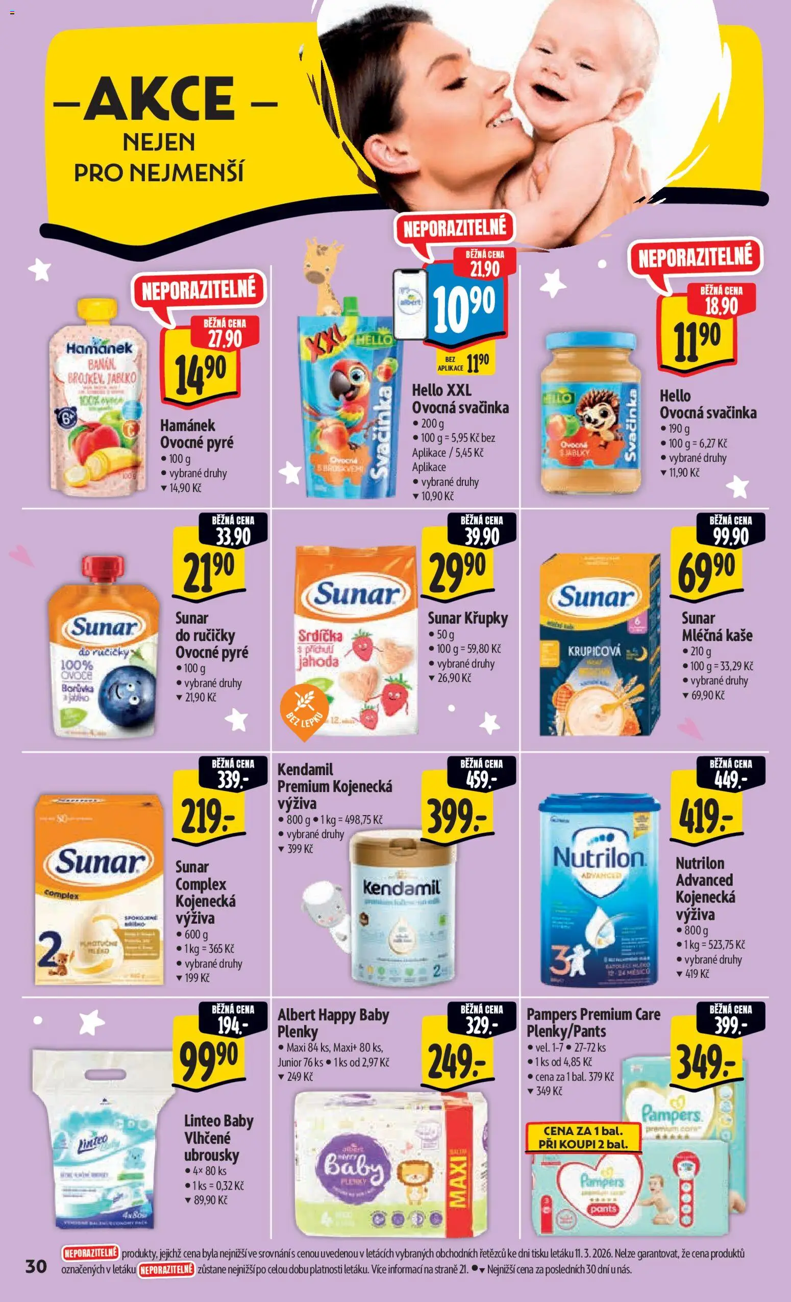 Albert leták - Hypermarket od 18.03.2026 | Strana: 38 | Produkty: Mléčná kaše, Ubrousky, Kendamil, Křupky