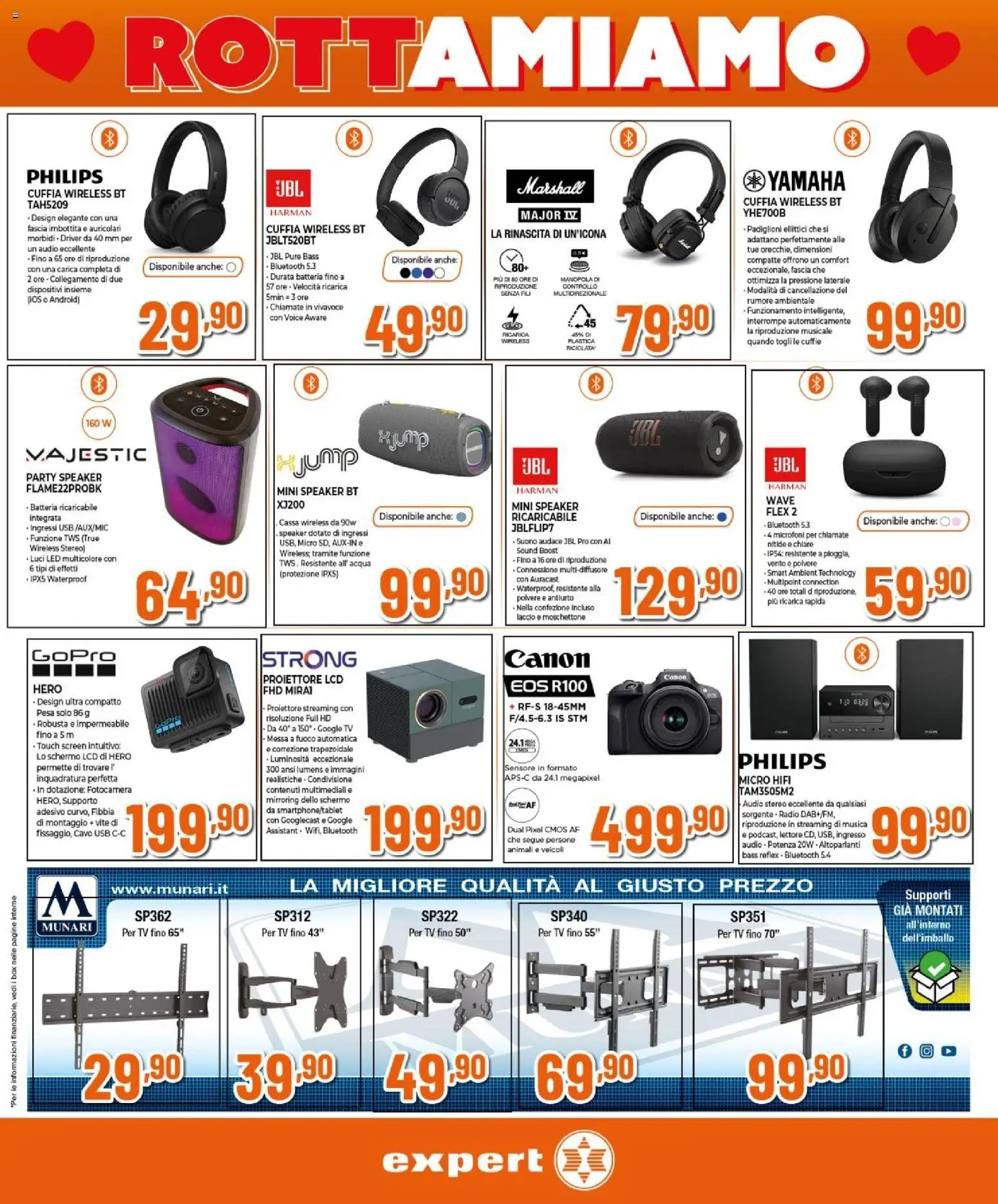 Volantino Expert del 12.02.2026 | Pagina: 17 | Prodotti: Auricolari, Cuffie, USB, Batteria