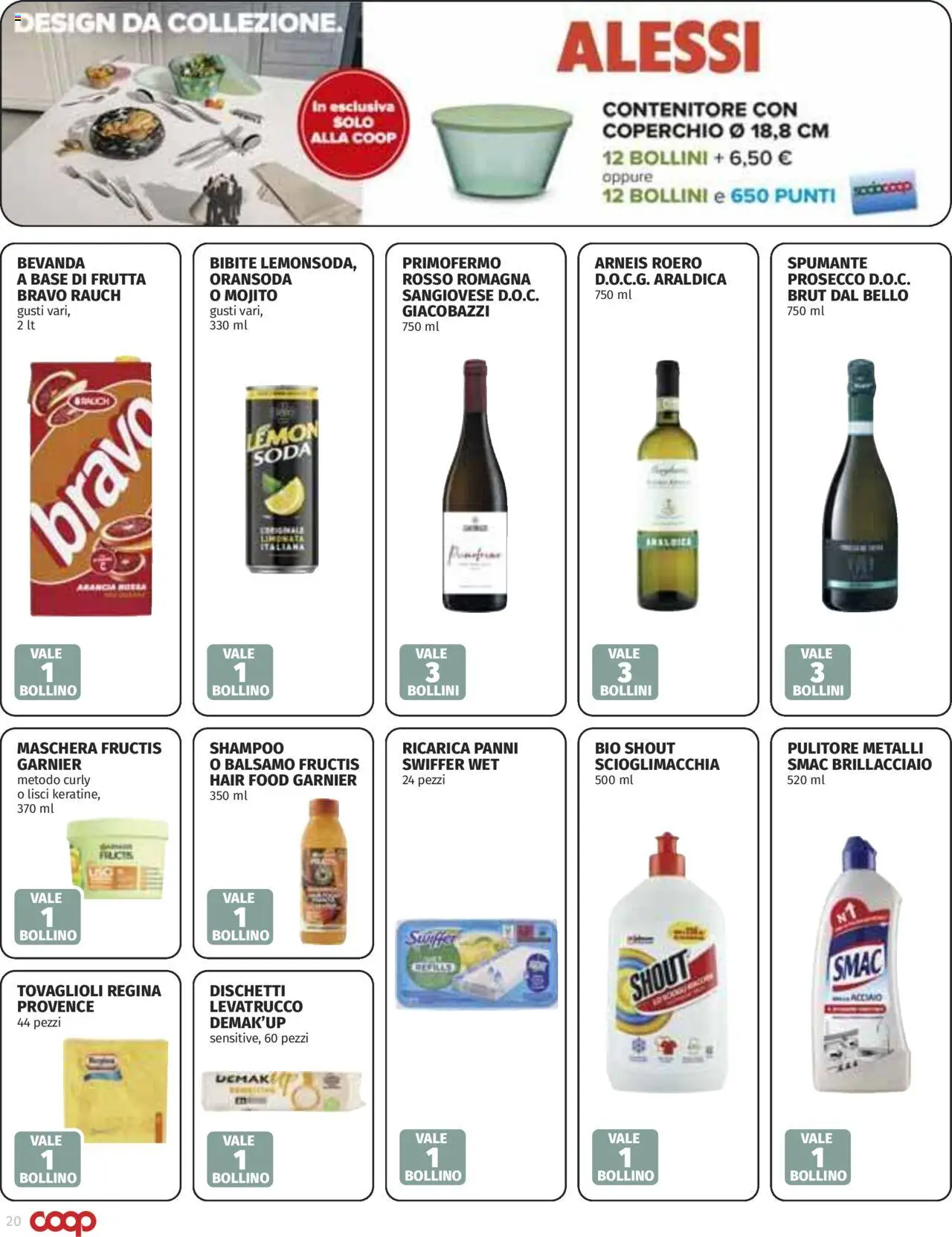Volantino COOP del 16.10.2025 | Pagina: 20 | Prodotti: Shampoo, Frutta, Spumante, Bibite