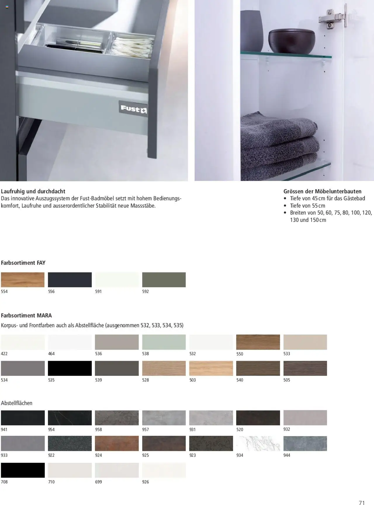 Fust Badezimmermagazin ab 05.05.2025 | Seite: 71