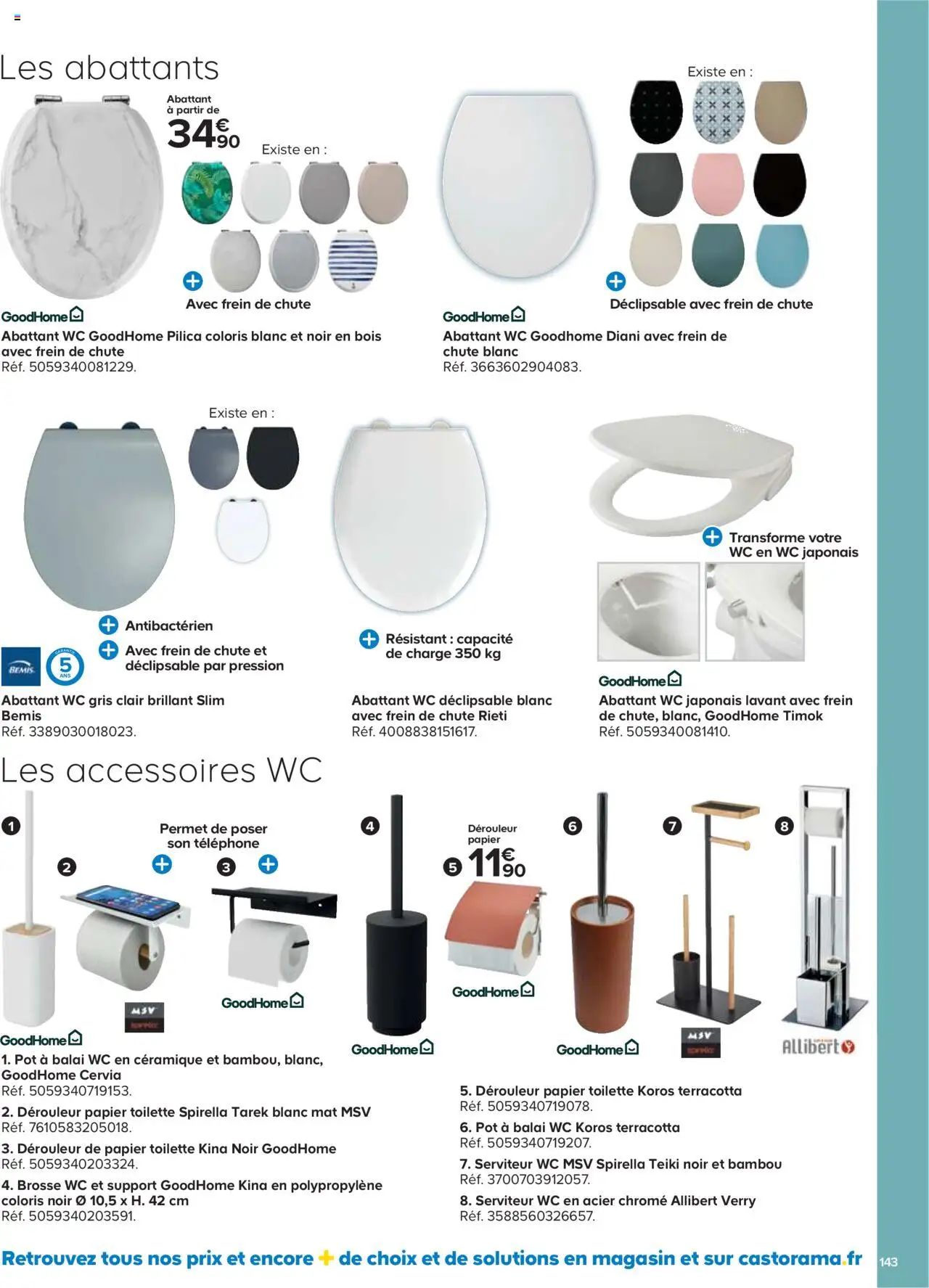  | Page: 143 | Produits: Téléphone, Papier toilette, Brosse, Balai
