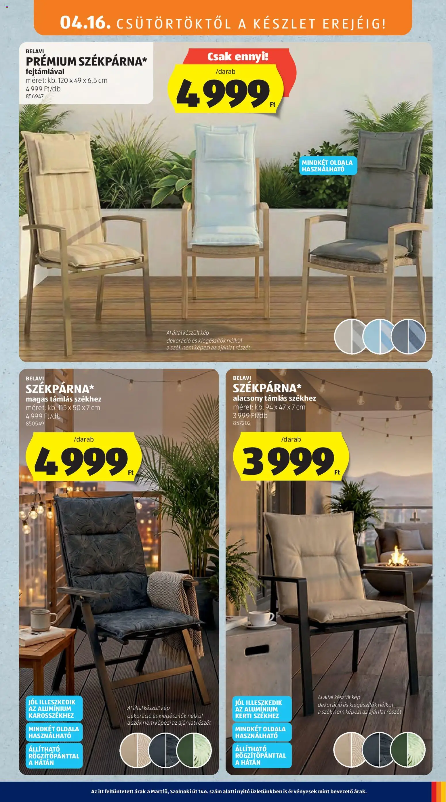 Aldi akciós ujság - amely érvényes a következő dátumtól: 16.04.2026 | Oldal: 29 | Termékek: Szék, Dekoráció