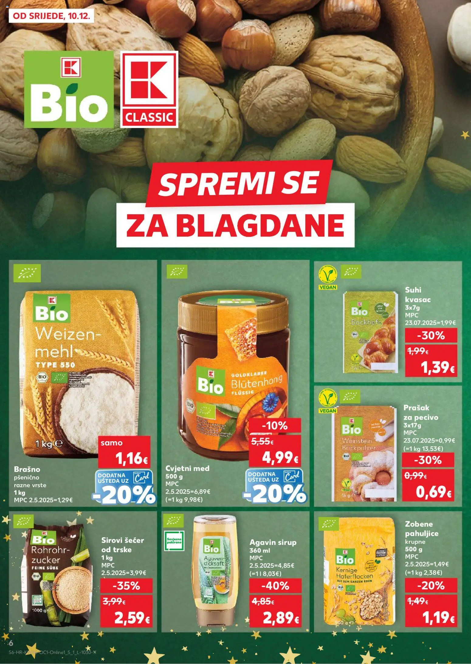 Kaufland katalog | vrijedi od 10.12.2025 | Stranica: 6 | Proizvodi: Prašak za pecivo, Pahuljice, Sirup, Pecivo