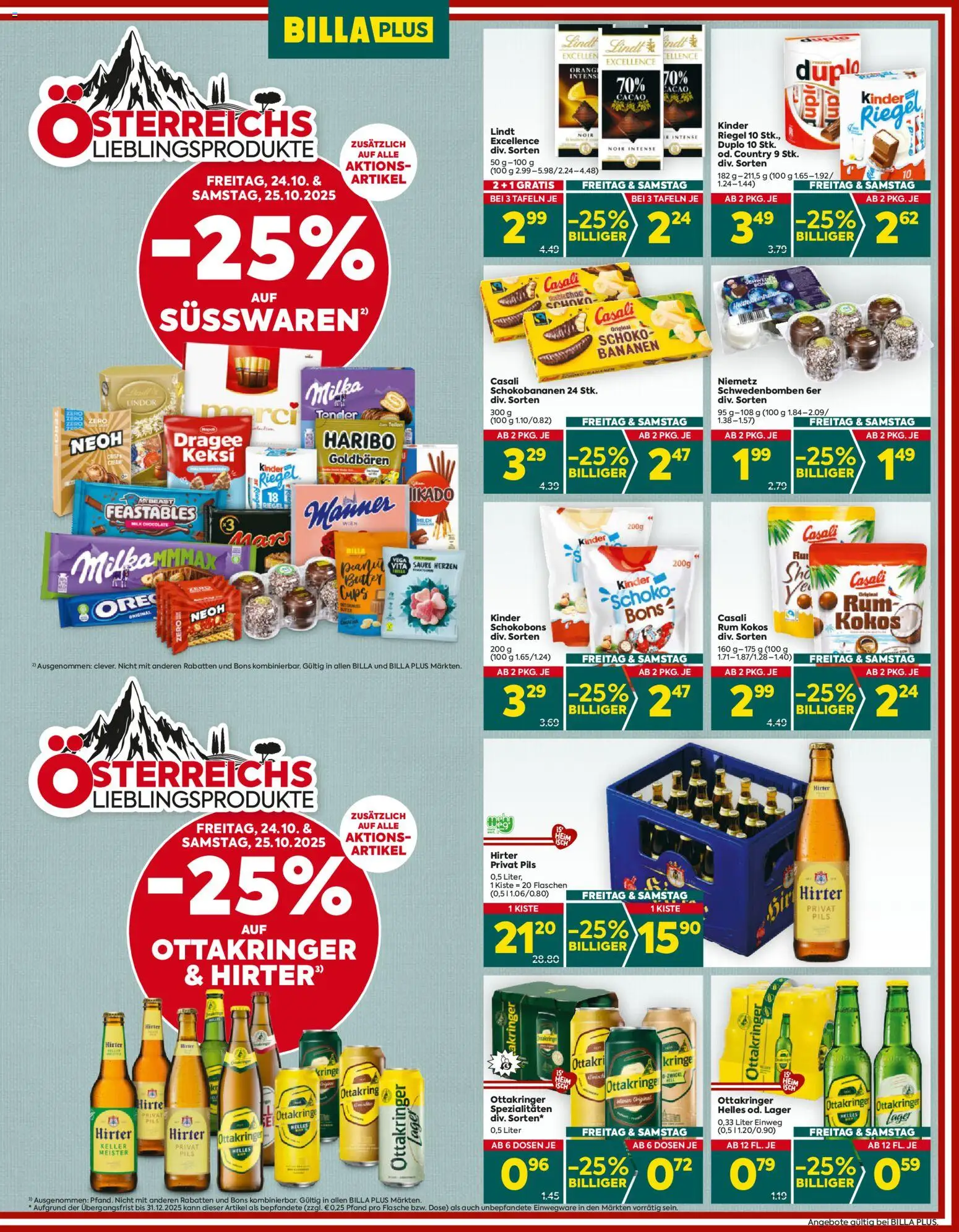 Billa Plus Flugblatt - Wien gültig ab 23.10.2025 | Seite: 3 | Produkte: Milch, Butter, Bananen