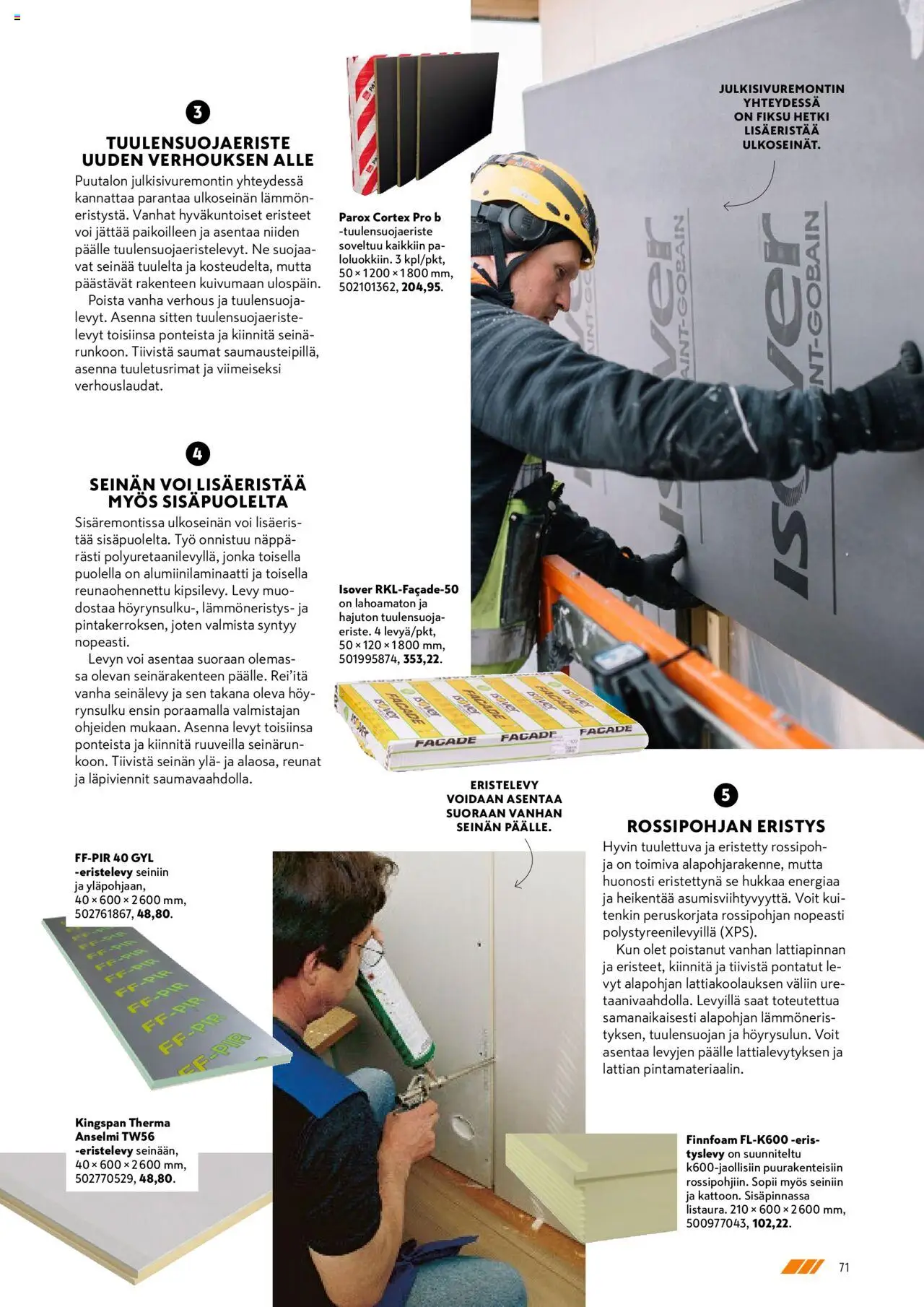 K-Rauta tarjoukset - Remppa-lehteä – voimassa 01.09.2025 alkaen | Sivu: 71 | Tuotteet: Levy, Voi, Tuulensuoja