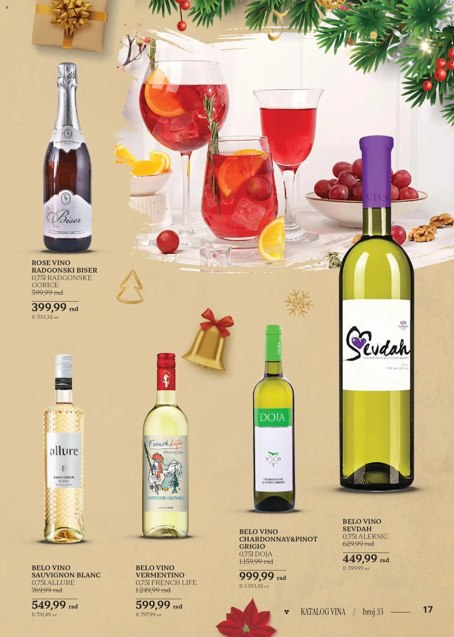 Roda katalog - važi od 18.12.2025 | Strana: 17 | Proizvode: Chardonnay, Belo vino, Vino