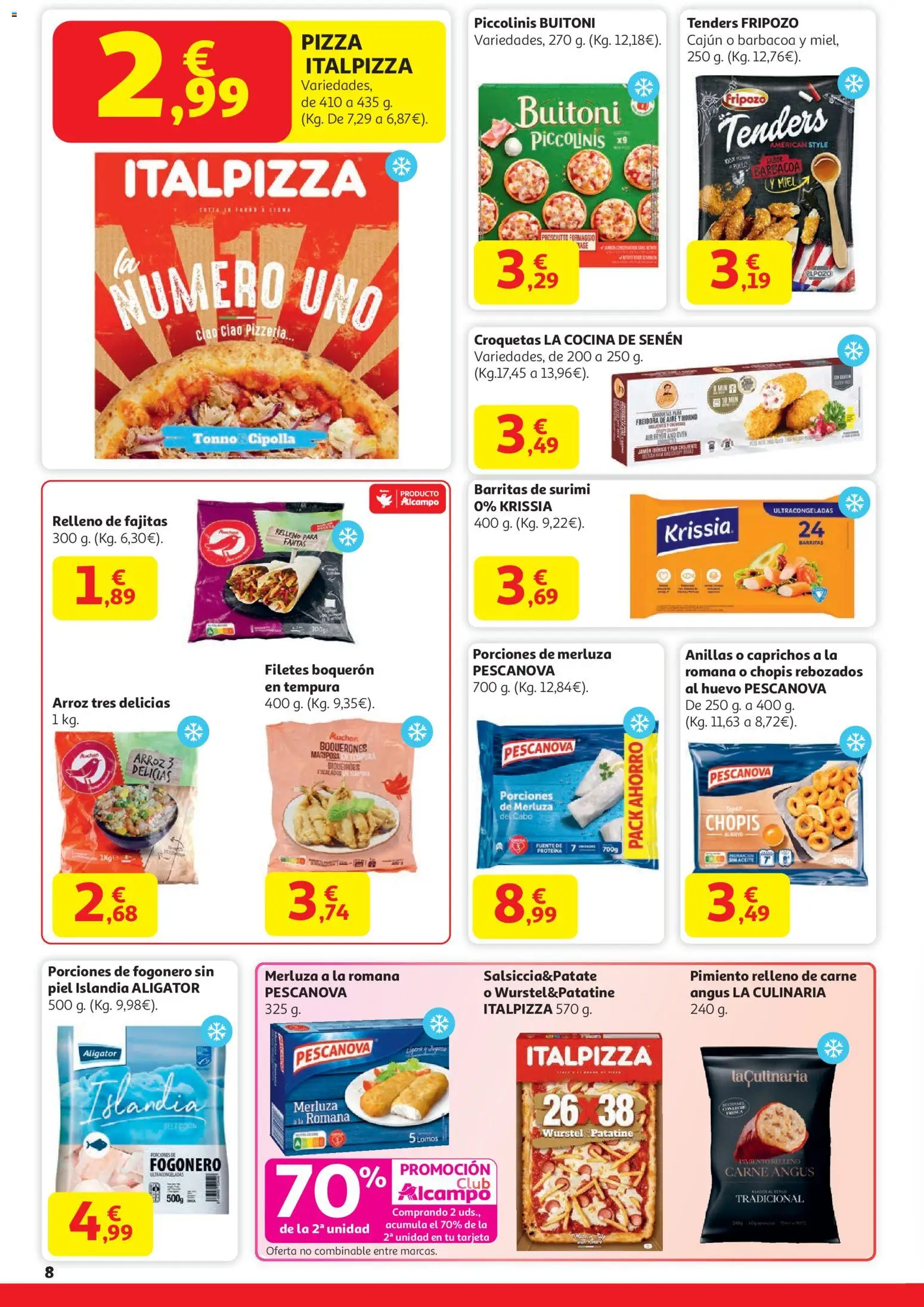 Alcampo - HP Nacional │ válido desde el 15.01.2026 | Página: 8 | Productos: Ψηφιακή κάμερα, Pizza, Barbacoa, Freidora