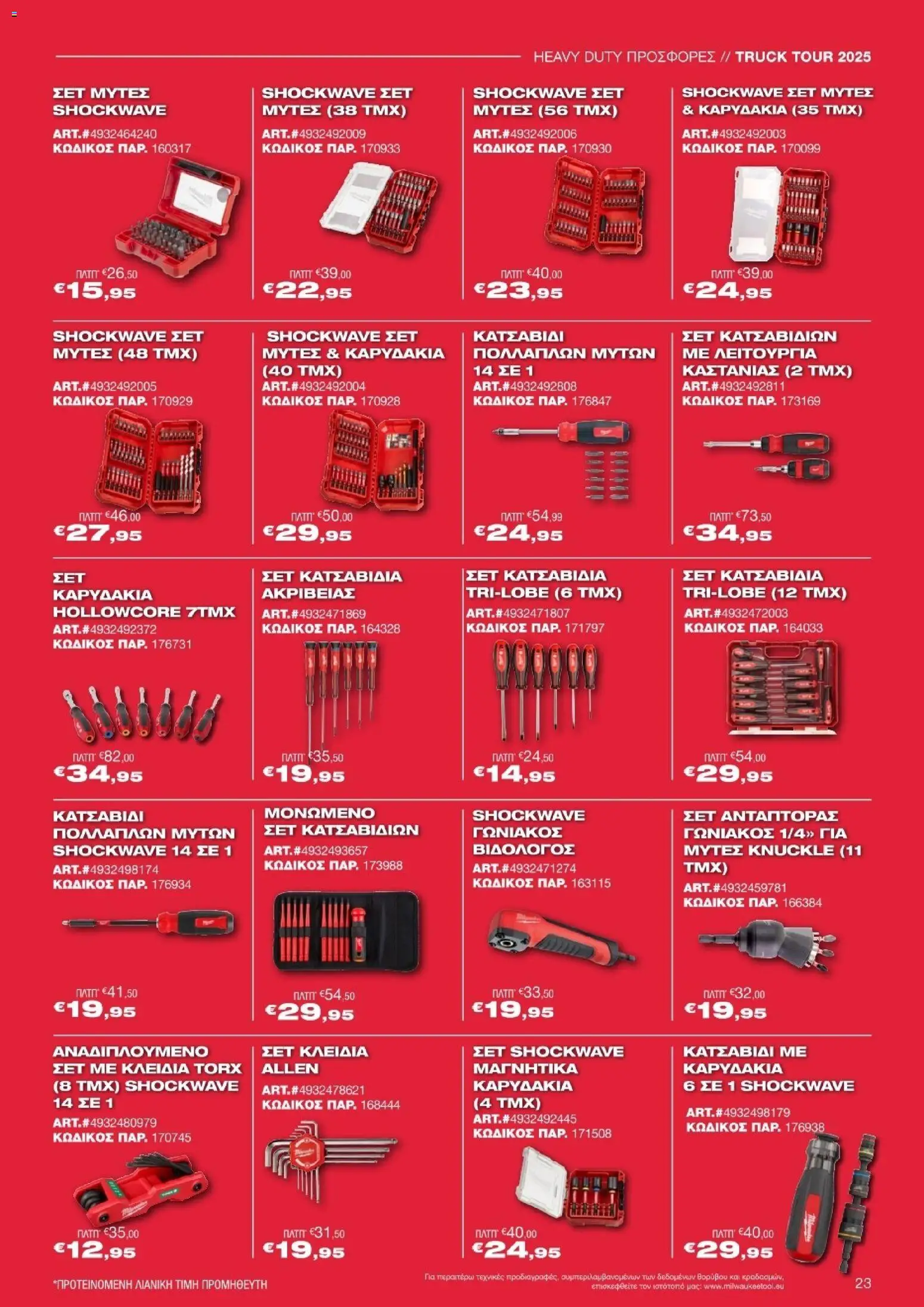 Mr.Bricolage - Milwaukee – σε ισχύ από 21.11.2025 | Σελίδα: 23